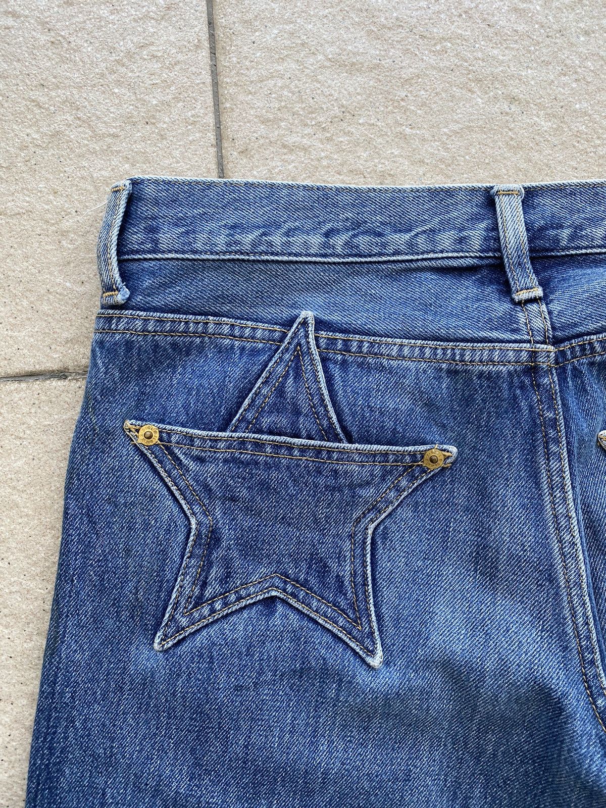 Hysteric Glamour Vintage RARE “x-girl” Star Pocket Leather Patch Straight Cut Size 30" / US 8 / IT 44 - 11 Thumbnail