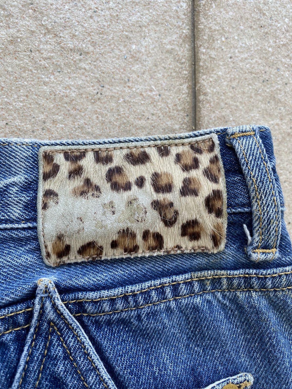 Hysteric Glamour Vintage RARE “x-girl” Star Pocket Leather Patch Straight Cut Size 30" / US 8 / IT 44 - 12 Thumbnail