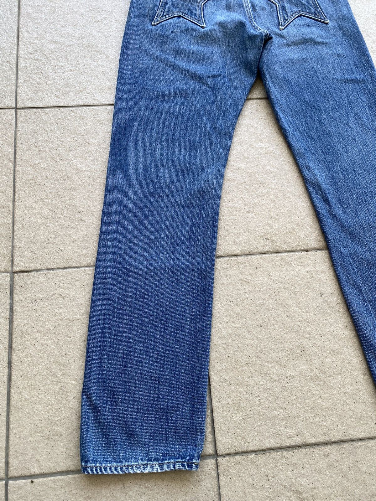 Hysteric Glamour Vintage RARE “x-girl” Star Pocket Leather Patch Straight Cut Size 30" / US 8 / IT 44 - 14 Thumbnail