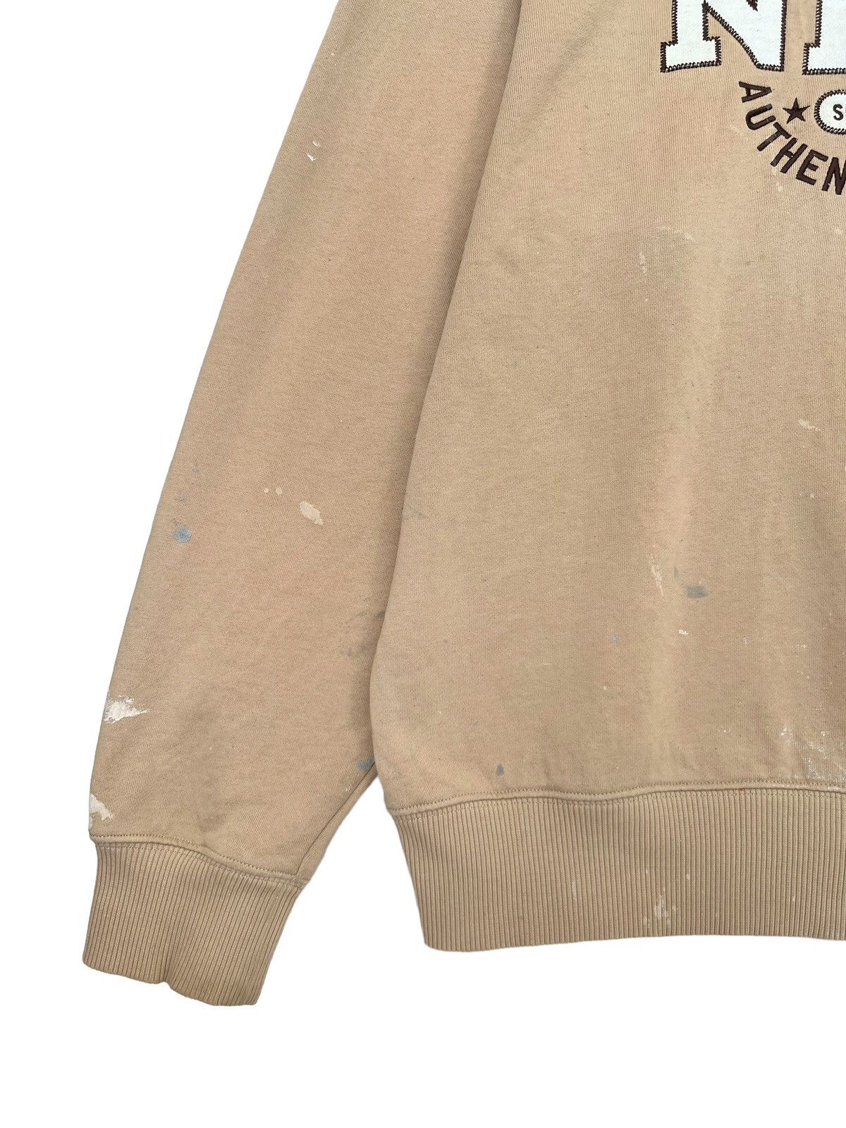 Vintage Vintage 90s Nike Sweatshirt Nike Distressed Paint Splashed Size US L / EU 52-54 / 3 - 6 Thumbnail