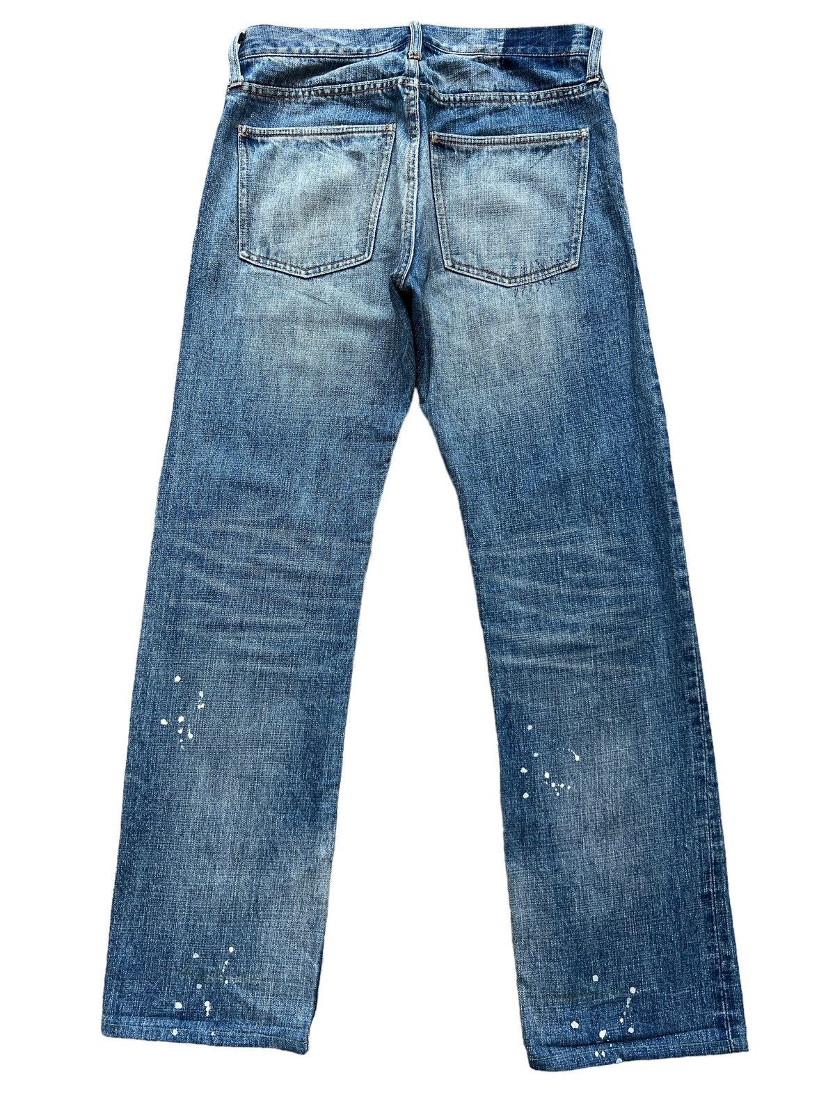Global Work Global Work Japanese Distressed Paint Denim Jeans 31x32 Size US 31 - 3 Thumbnail
