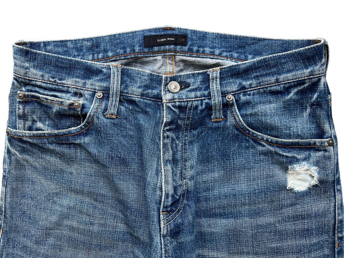 Global Work Global Work Japanese Distressed Paint Denim Jeans 31x32 Size US 31 - 8 Thumbnail