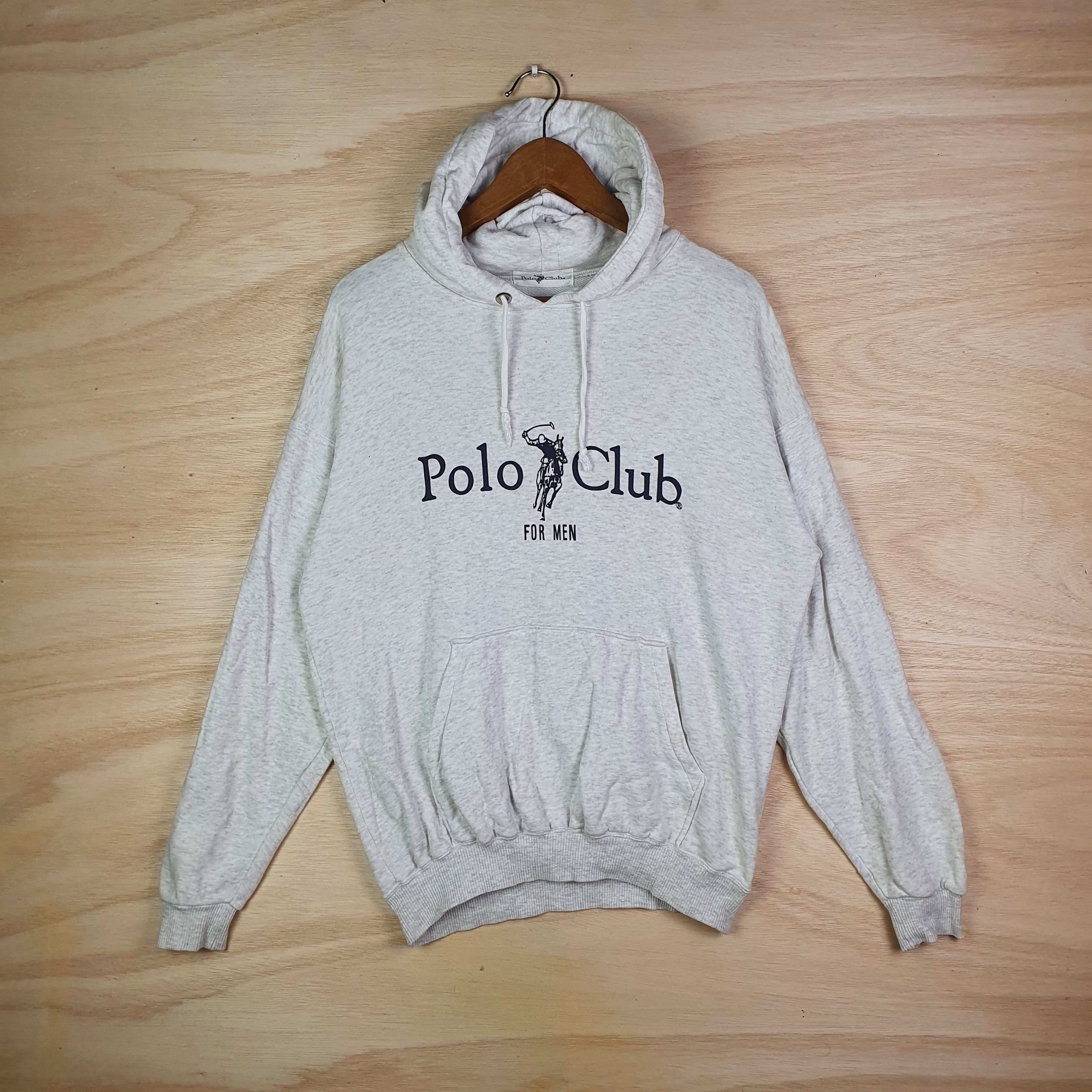 Vintage VINTAGE HOODIE BIG LOGO POLO CLUB FOR MEN Size US L / EU 52-54 / 3 - 1 Thumbnail