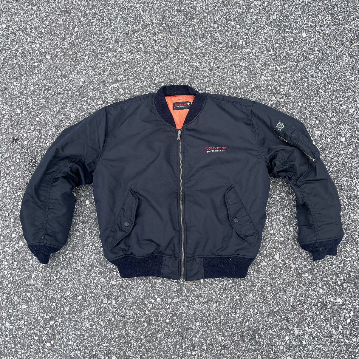 image of Converse Boston Mass U.s.a Jacket in Black, Men's (Size Medium)