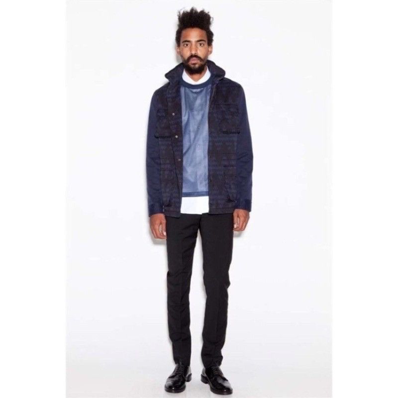 AMI Men’s 🇫🇷 AMI Zig Zag Pattern Cotton Field Jacket Sz S Size US S / EU 44-46 / 1 - 1 Thumbnail