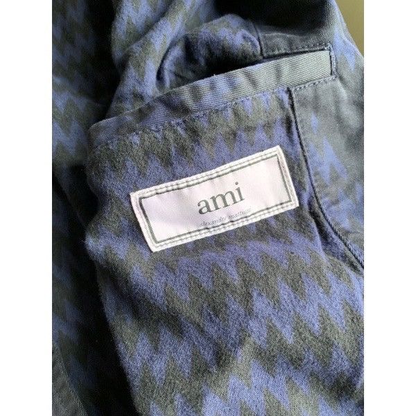 AMI Men’s 🇫🇷 AMI Zig Zag Pattern Cotton Field Jacket Sz S Size US S / EU 44-46 / 1 - 8 Thumbnail