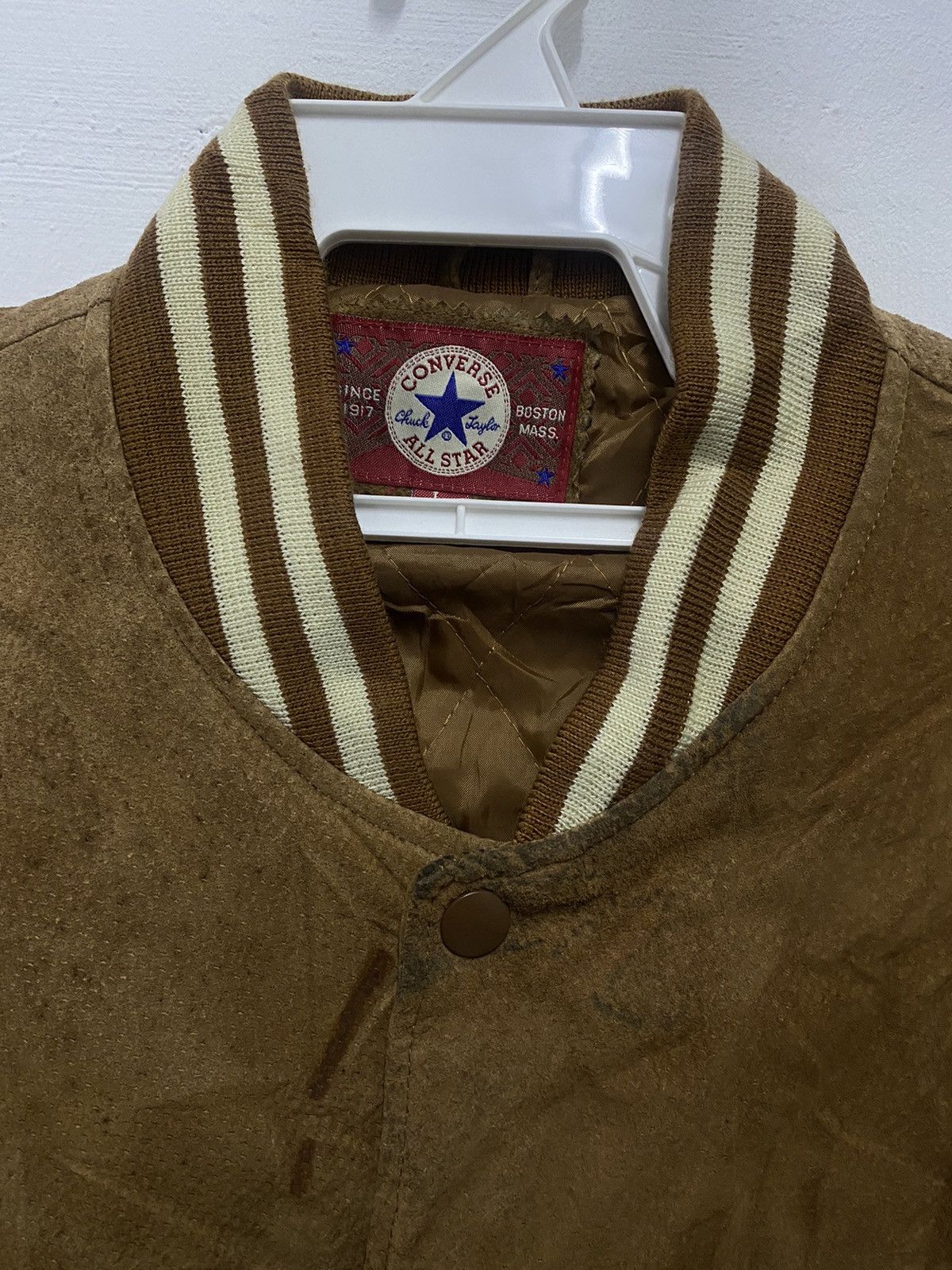 Converse VTG Leather Converse Bomber Suede Jacket Size US L / EU 52-54 / 3 - 12 Thumbnail