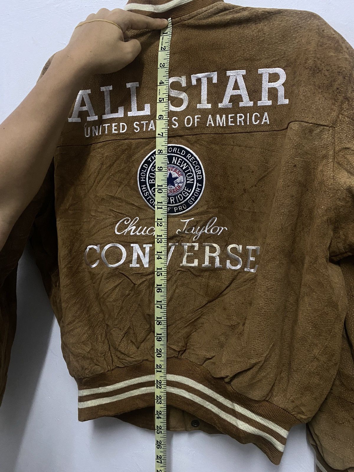 Converse VTG Leather Converse Bomber Suede Jacket Size US L / EU 52-54 / 3 - 14 Thumbnail