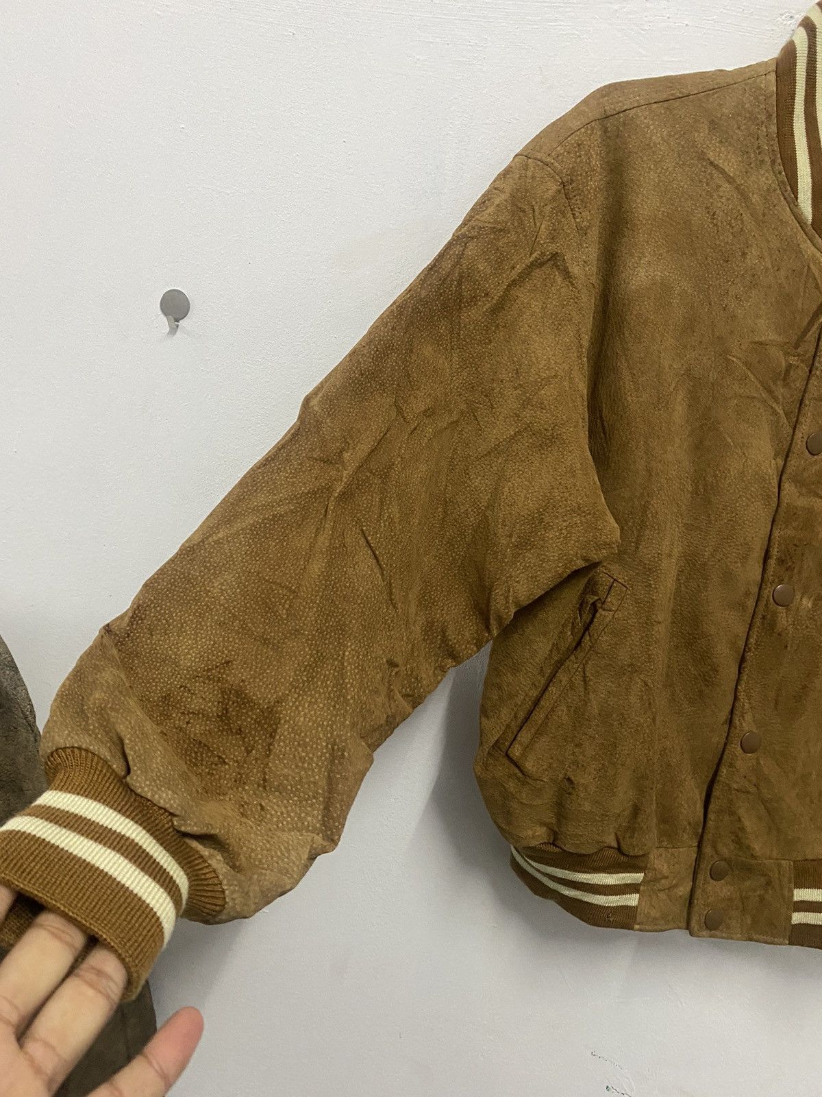 Converse VTG Leather Converse Bomber Suede Jacket Size US L / EU 52-54 / 3 - 9 Thumbnail