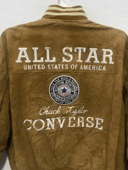 Converse VTG Leather Converse Bomber Suede Jacket Size US L / EU 52-54 / 3 - 15 Thumbnail