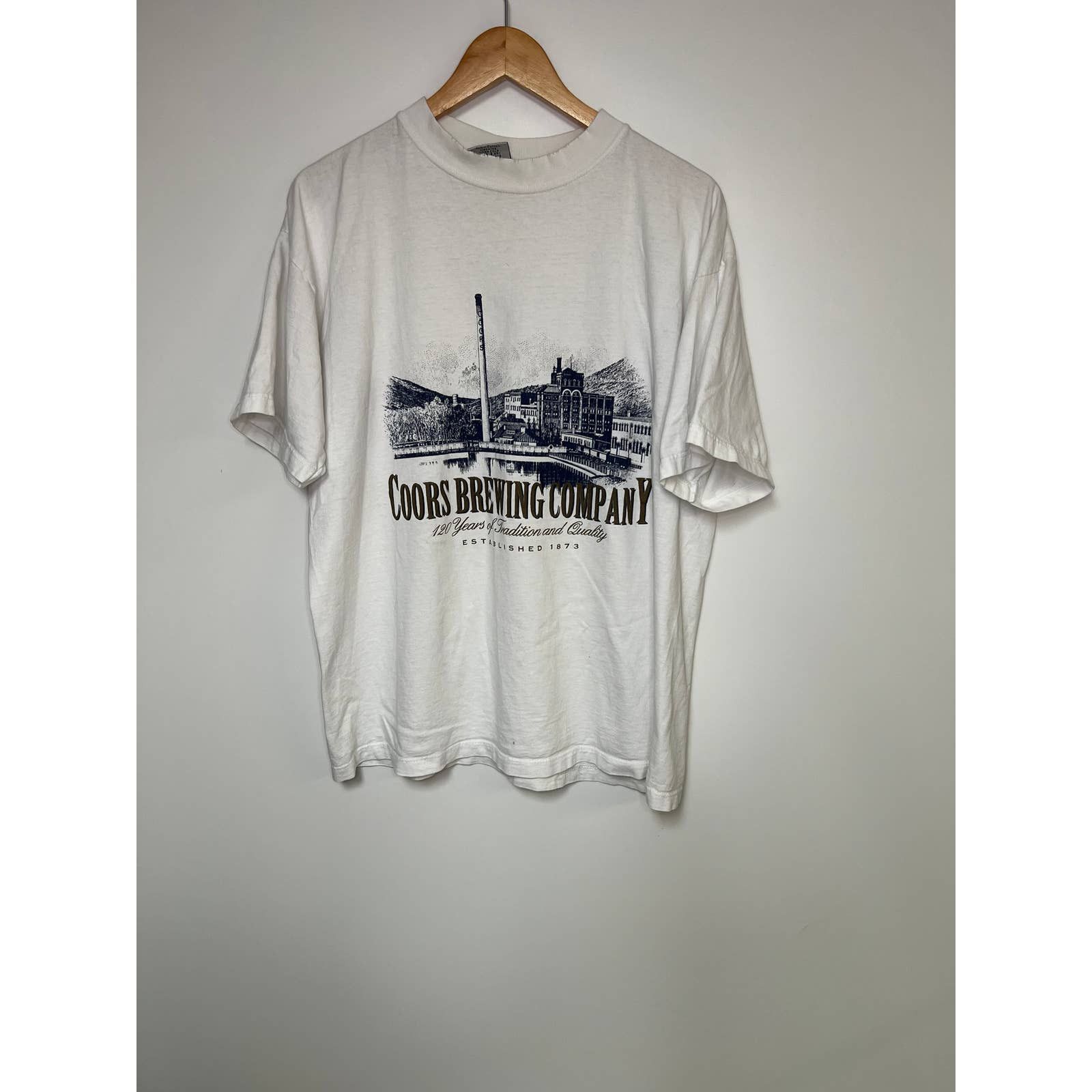 T-shirt BOCK Coors Beer - Style Pré-Prohibition - Taille Femme LG - Marque Canvas - Occasion Très Bon État