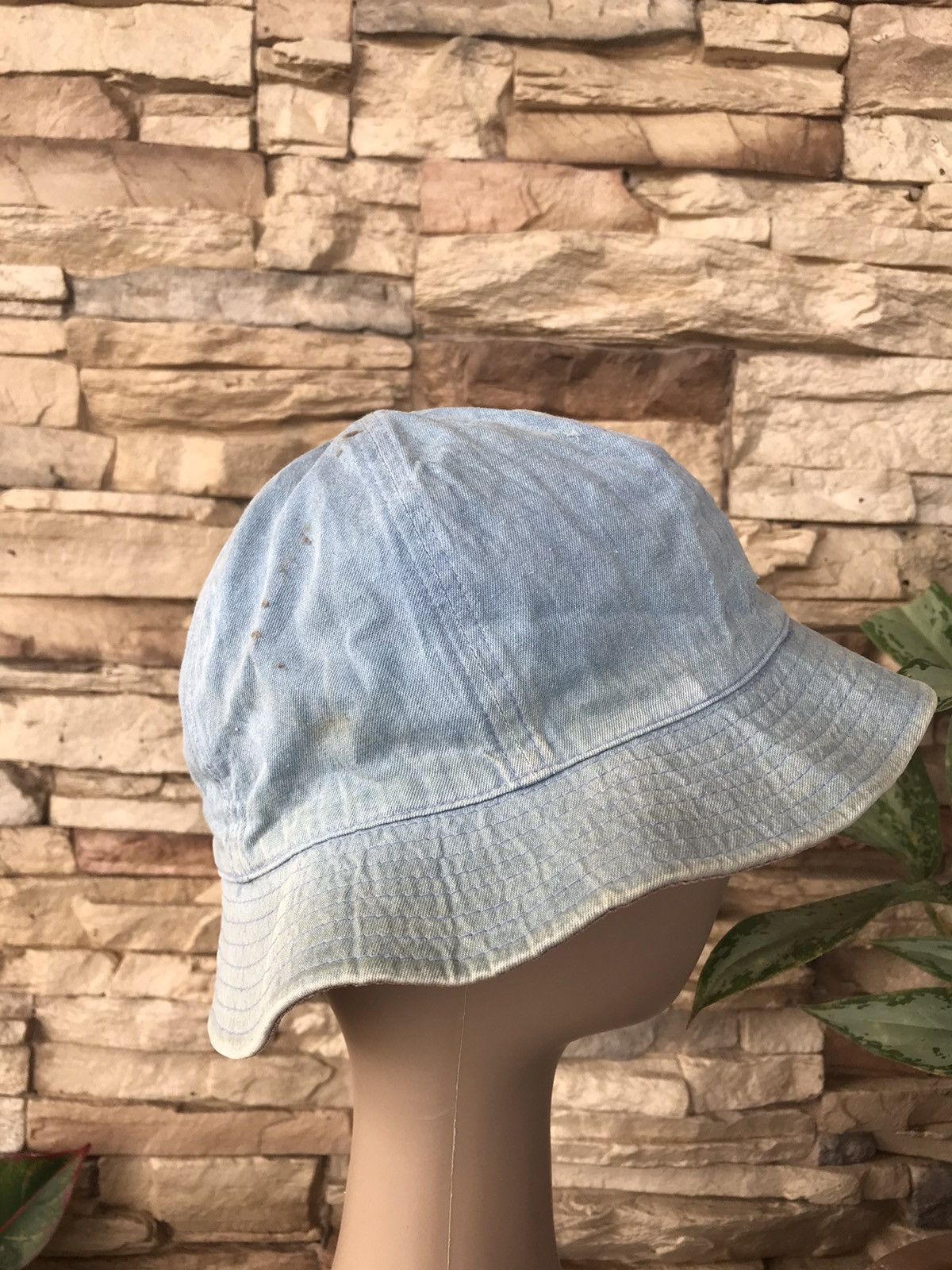 Vintage Vintage Elle Denim Bucket Hat Size ONE SIZE - 4 Thumbnail