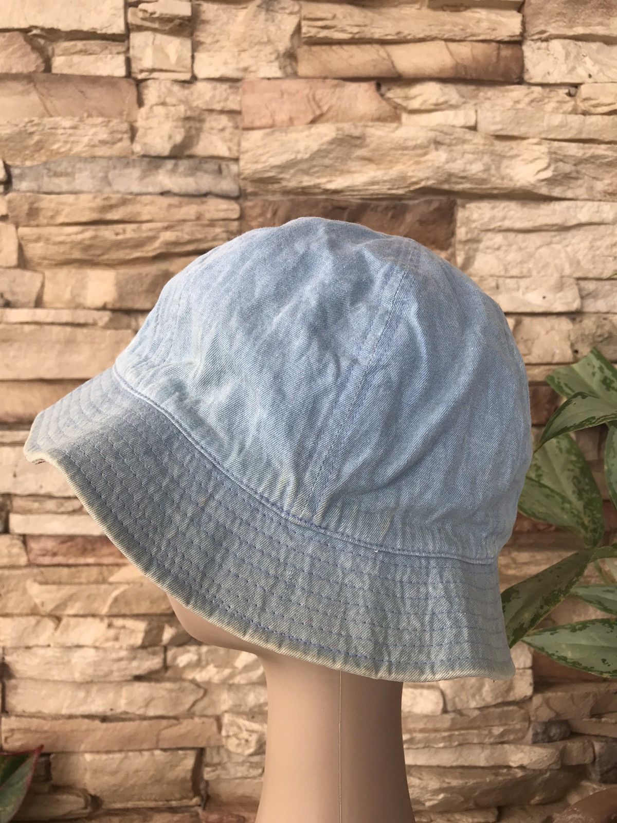 Vintage Vintage Elle Denim Bucket Hat Size ONE SIZE - 2 Thumbnail