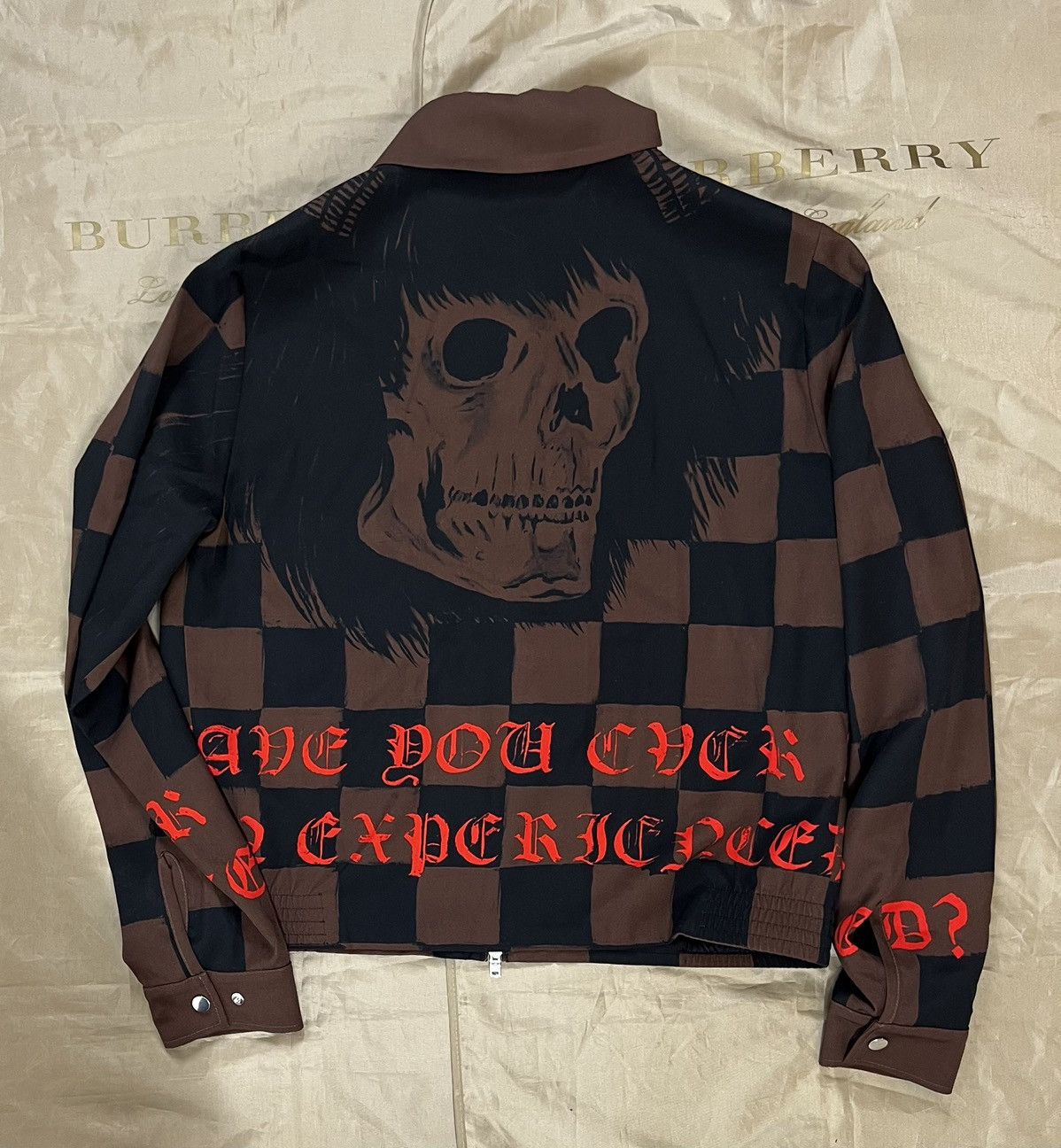 Amiri AMIRI Brown Wes Lang Edition Skull Jacket size XL Size US XL / EU 56 / 4 - 8 Thumbnail