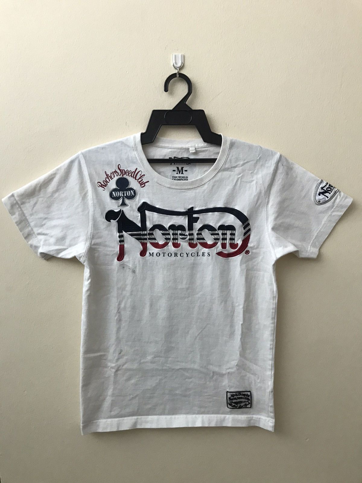 image of Indian Motercycles x Norton Motorcycles Championship Big Print T-Shirt, Men's (Size Small)