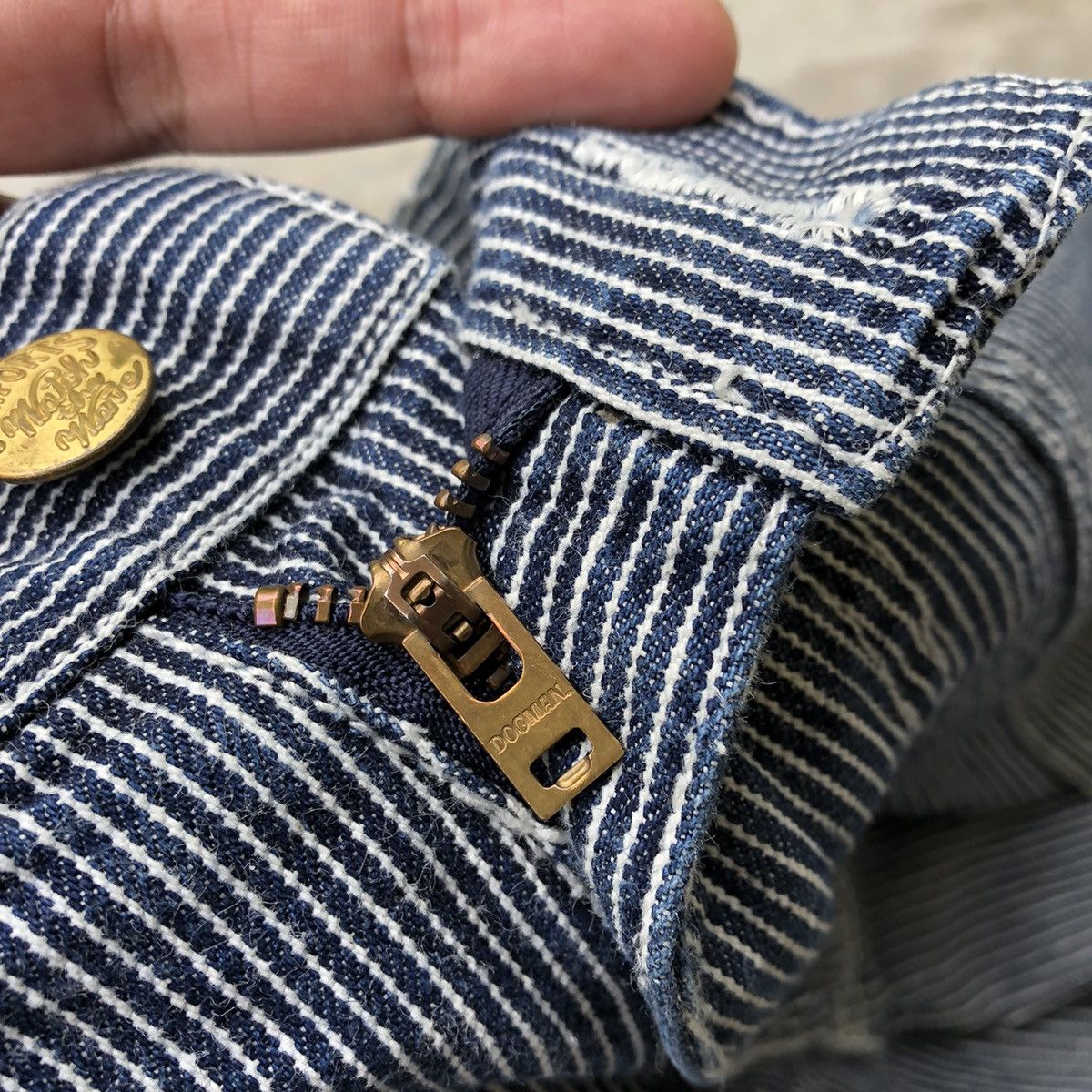 Japanese Brand × Vintage 🔥Rare🔥Japanese Dogman Hickory Workwear Styles Bushpants Size US 30 / EU 46 - 14 Thumbnail