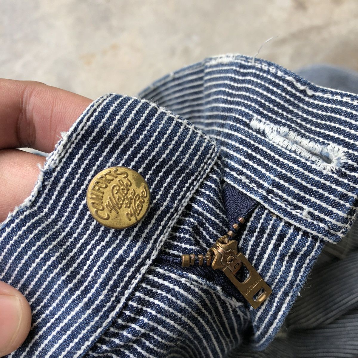 Japanese Brand × Vintage 🔥Rare🔥Japanese Dogman Hickory Workwear Styles Bushpants Size US 30 / EU 46 - 15 Thumbnail