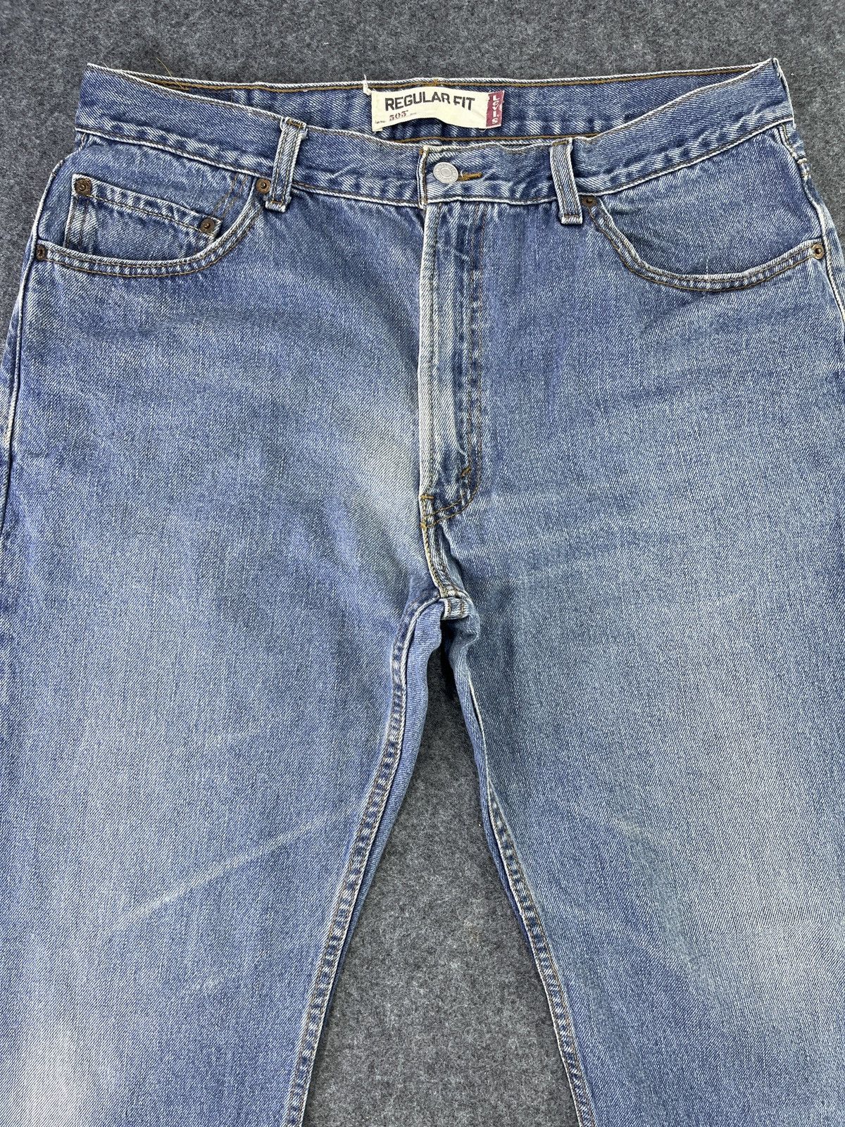 Levi's Vintage Levis 505 Regular Fit Jeans - J761 Size US 36 / EU 52 - 3 Thumbnail