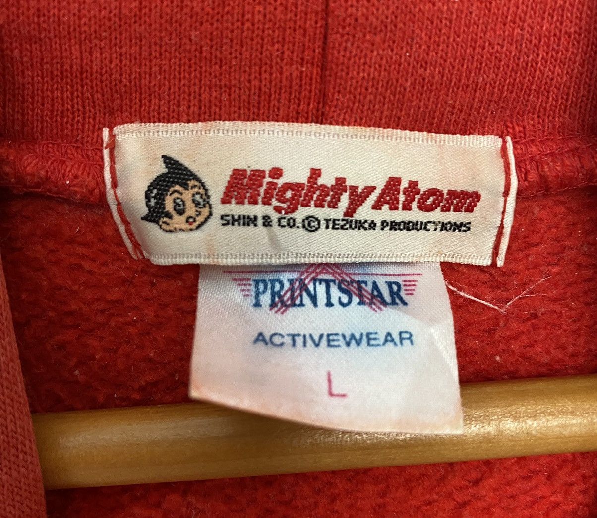 Anime 90s ASTRO BOY mechanic Racing patch hoodie Size US L / EU 52-54 / 3 - 14 Thumbnail