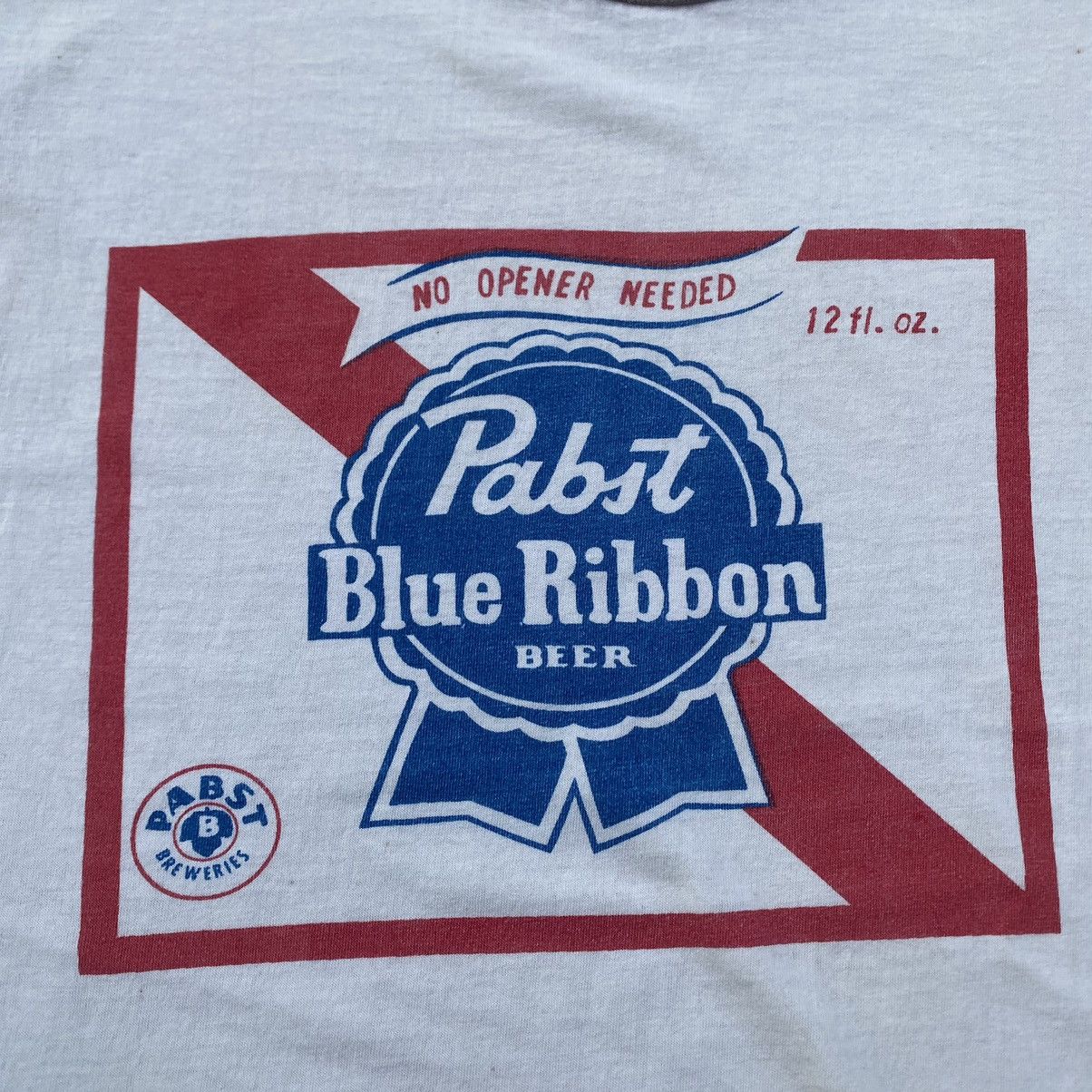 Vintage 1980s Pabst Blue Ribbon beer tee Size US M / EU 48-50 / 2 - 2 Thumbnail