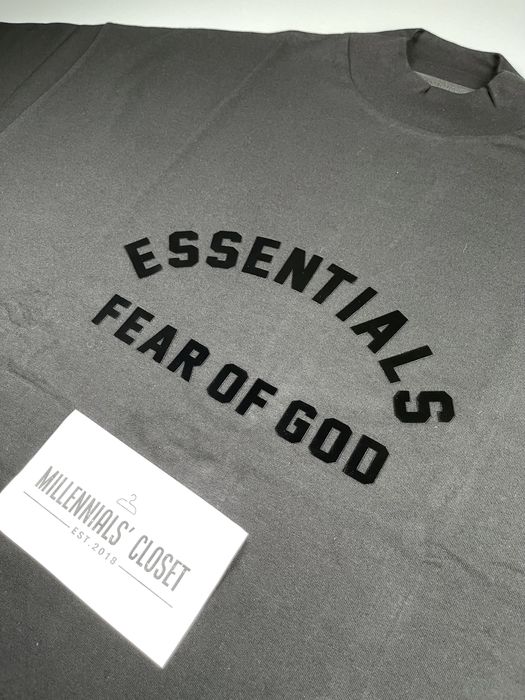 Fear of God Fear of God Essentials Jet Black T-Shirt SS23 size M