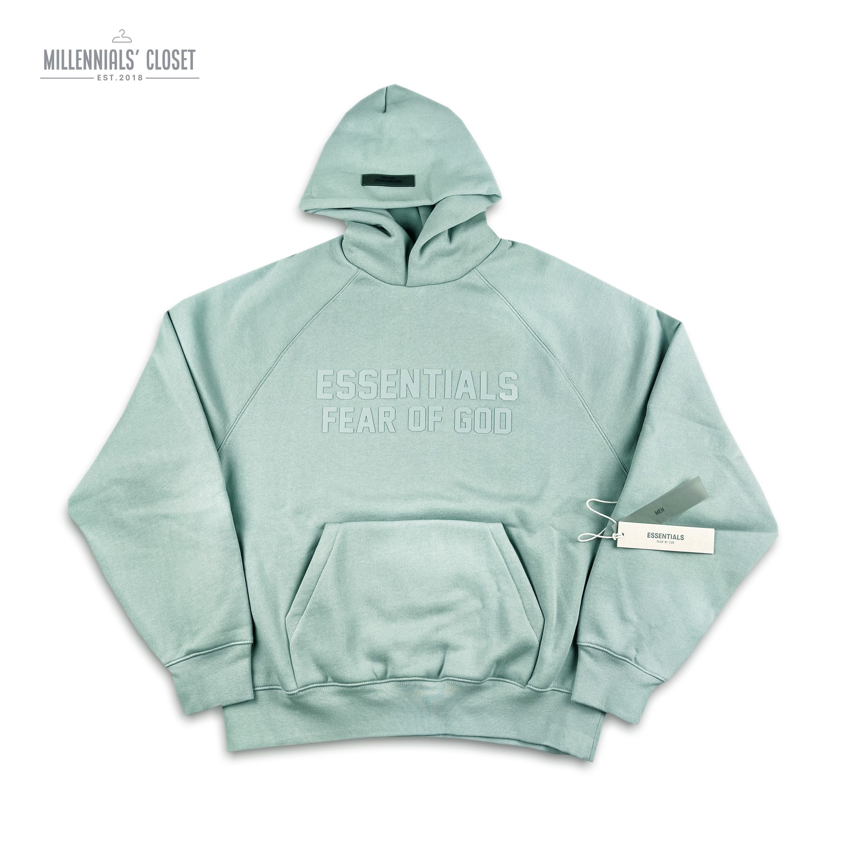 Fear of God Essentials Pullover Hoodie Sweatshirt Sycamore SS23 Size  X-Large