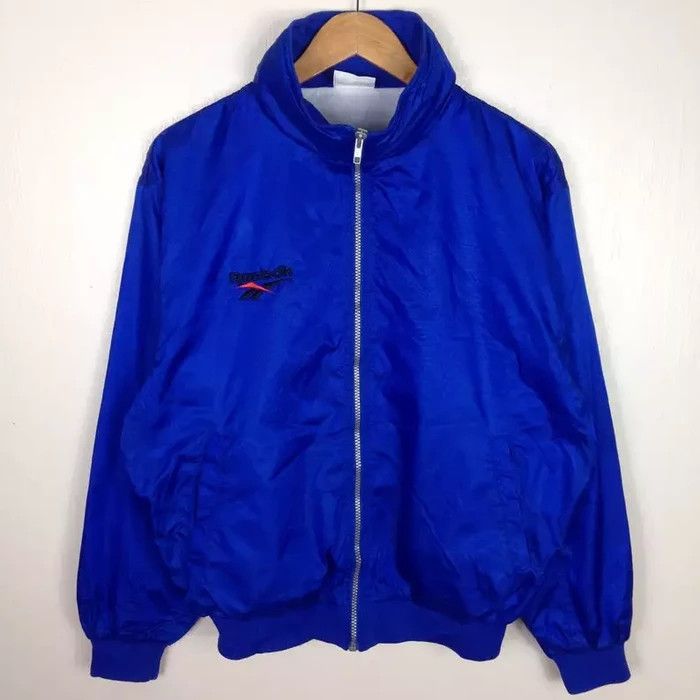 Reebok Vintage 90s REEBOK SPORT Embroidered Blue Sweater Jacket Size US M / EU 48-50 / 2 - 1 Thumbnail