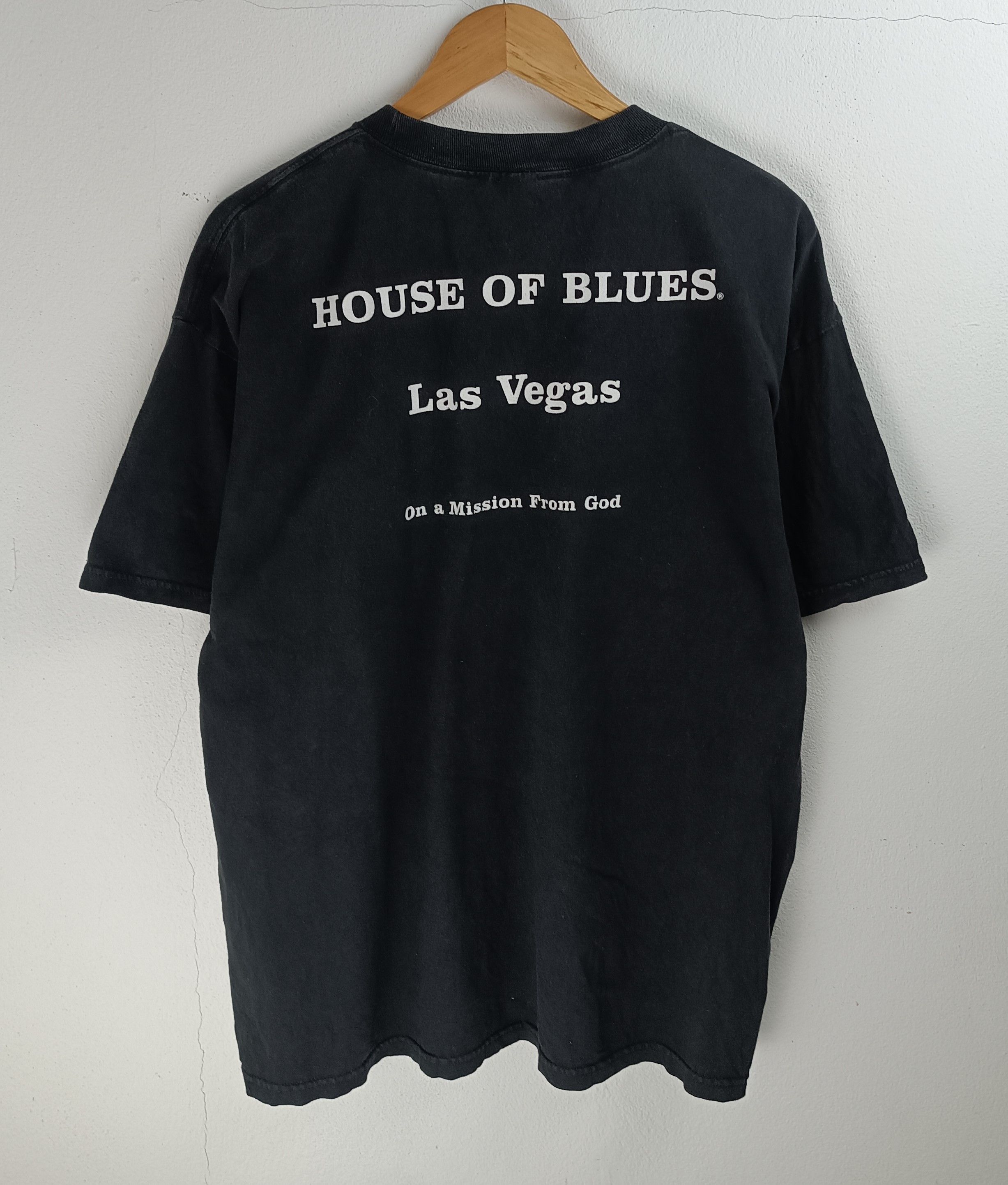 Band Tees THRASHED FADED VINTAGE THE BLUES BROTHER HOUSE O BLUES VEGAS Size US L / EU 52-54 / 3 - 4 Thumbnail