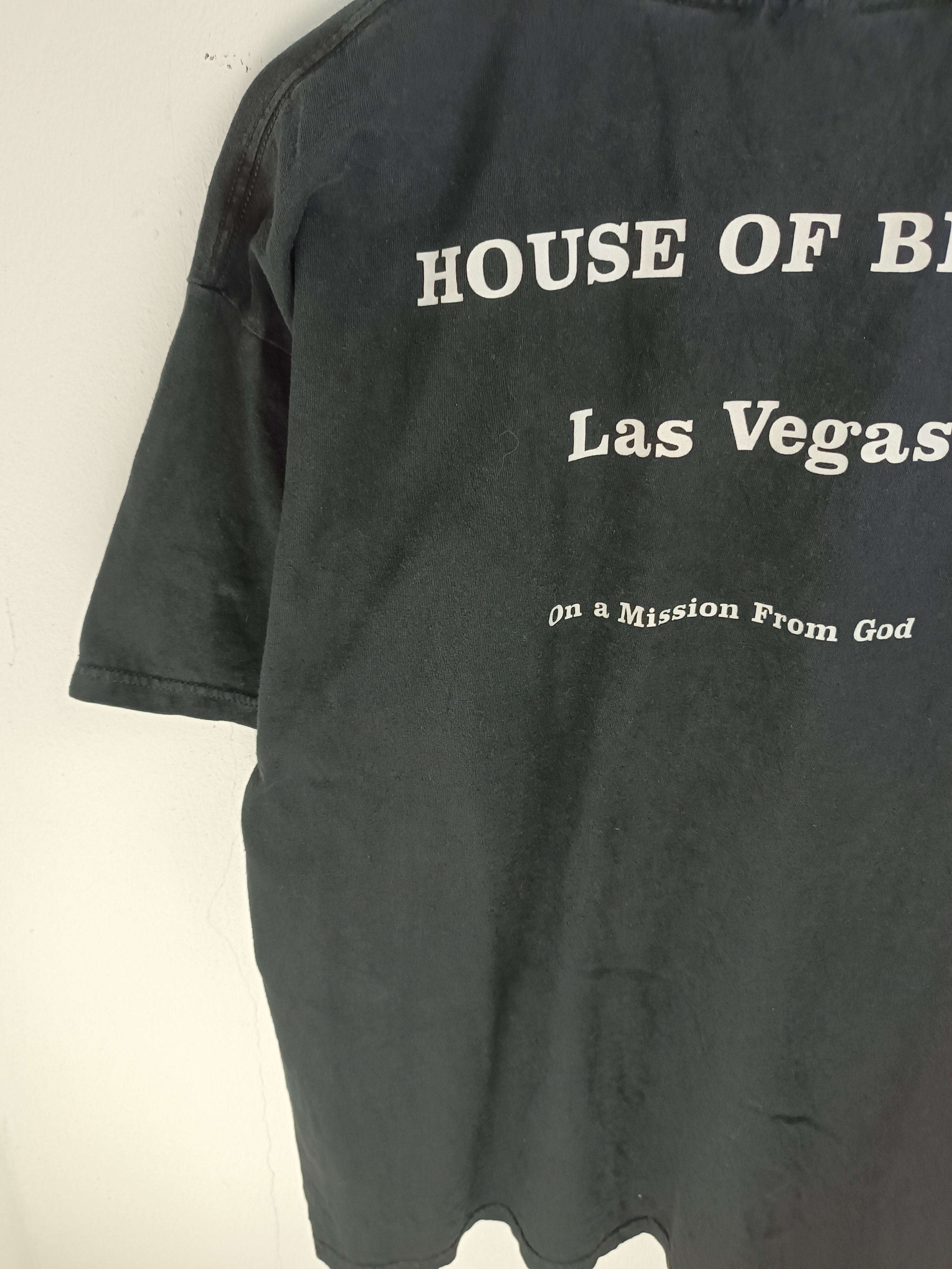 Band Tees THRASHED FADED VINTAGE THE BLUES BROTHER HOUSE O BLUES VEGAS Size US L / EU 52-54 / 3 - 10 Thumbnail