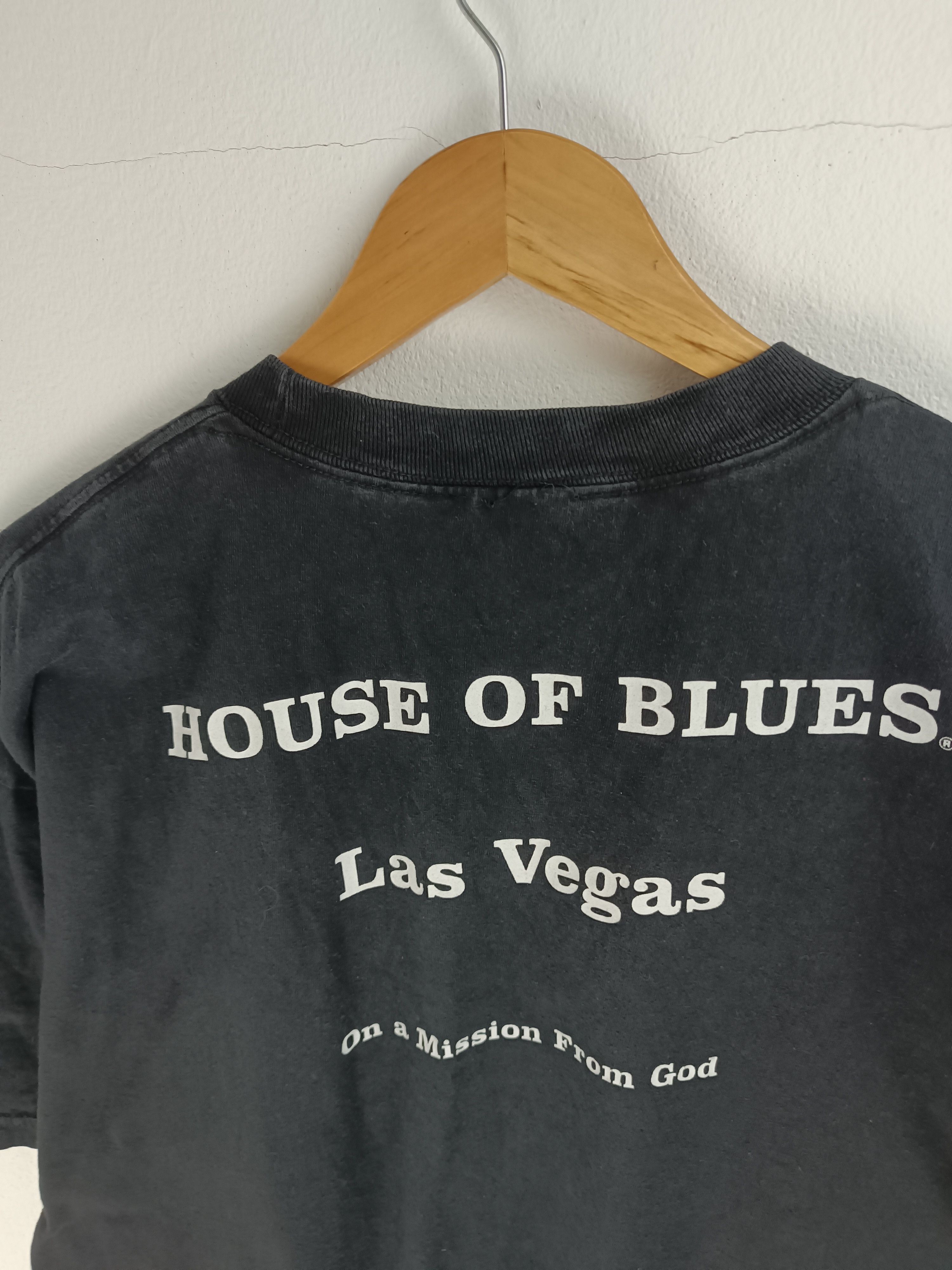 Band Tees THRASHED FADED VINTAGE THE BLUES BROTHER HOUSE O BLUES VEGAS Size US L / EU 52-54 / 3 - 9 Thumbnail