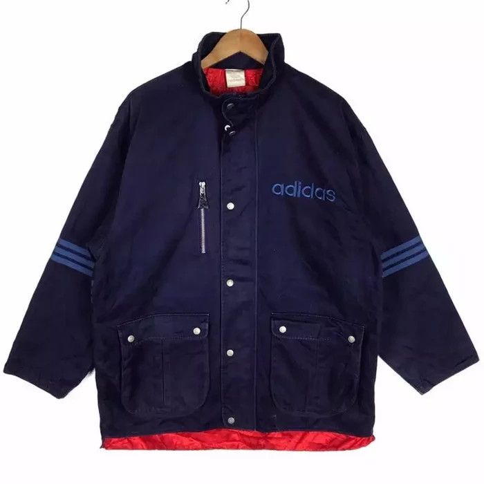 Adidas Vintage 90s ADIDAS SPELLOUT Embroidered Blue Cotton Jean Size US XL / EU 56 / 4 - 2 Thumbnail