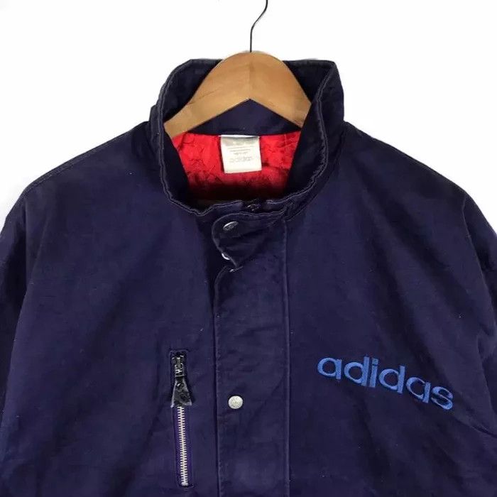 Adidas Vintage 90s ADIDAS SPELLOUT Embroidered Blue Cotton Jean Size US XL / EU 56 / 4 - 3 Thumbnail