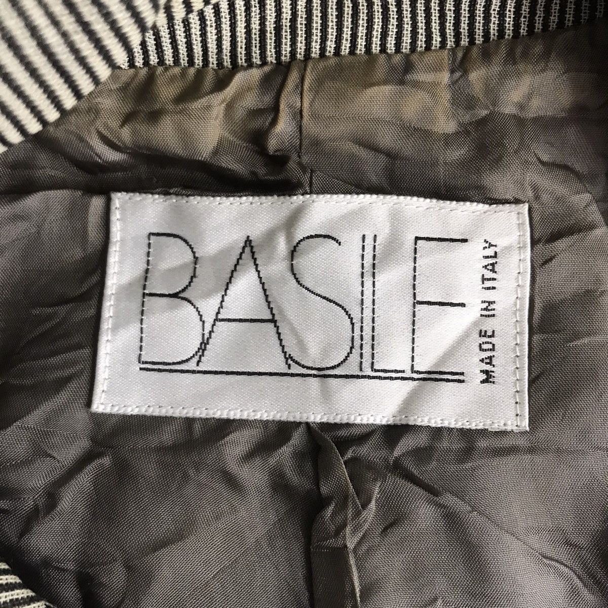 Vintage Vintage BASILE Italian Brand Stripes Grey Coat Size US S / EU 44-46 / 1 - 4 Thumbnail