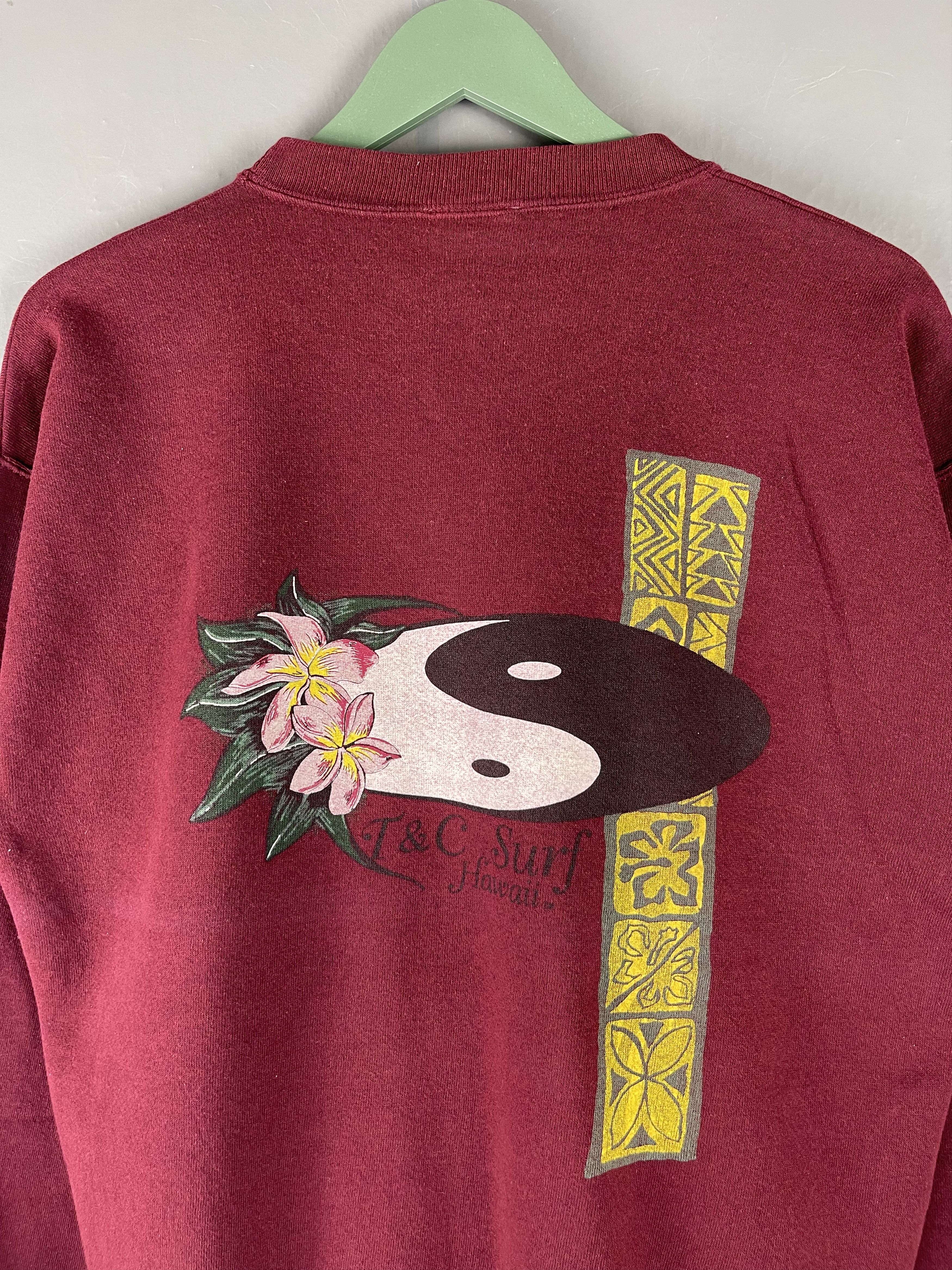 Vintage Vintage T&C Surf Hawaiian Big Logo Art Design Sweatshirt Size US M / EU 48-50 / 2 - 3 Thumbnail