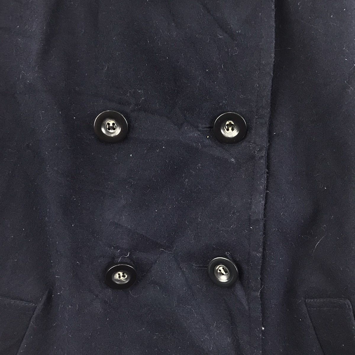 Japanese Brand 3CAN4ON Japanese Brand Wool Navy Coat Size US XS / EU 42 / 0 - 3 Thumbnail