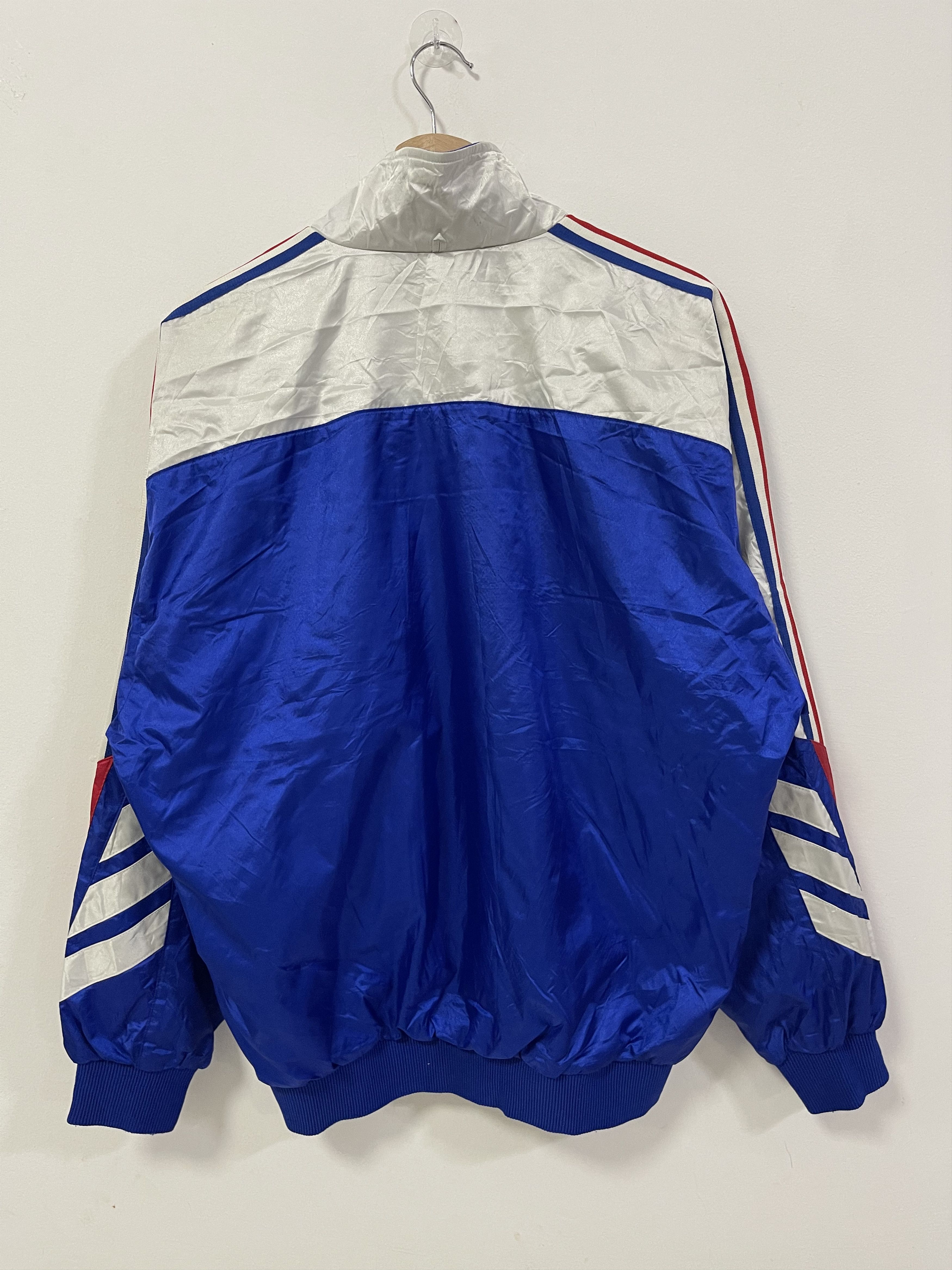 Adidas Vintage Adidas Trefoil Colourblok Zip Up Jacket Size US L / EU 52-54 / 3 - 9 Thumbnail
