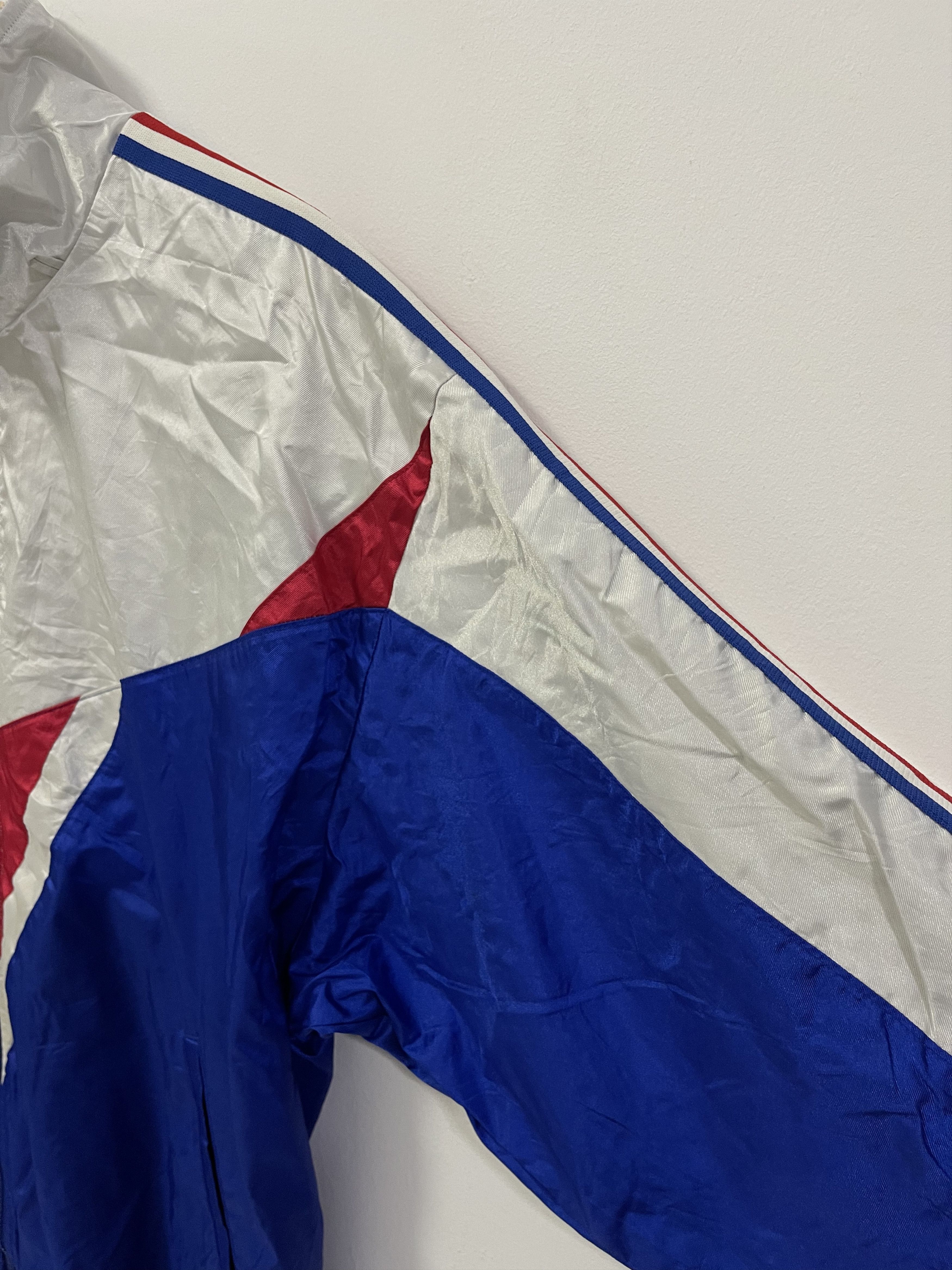 Adidas Vintage Adidas Trefoil Colourblok Zip Up Jacket Size US L / EU 52-54 / 3 - 6 Thumbnail