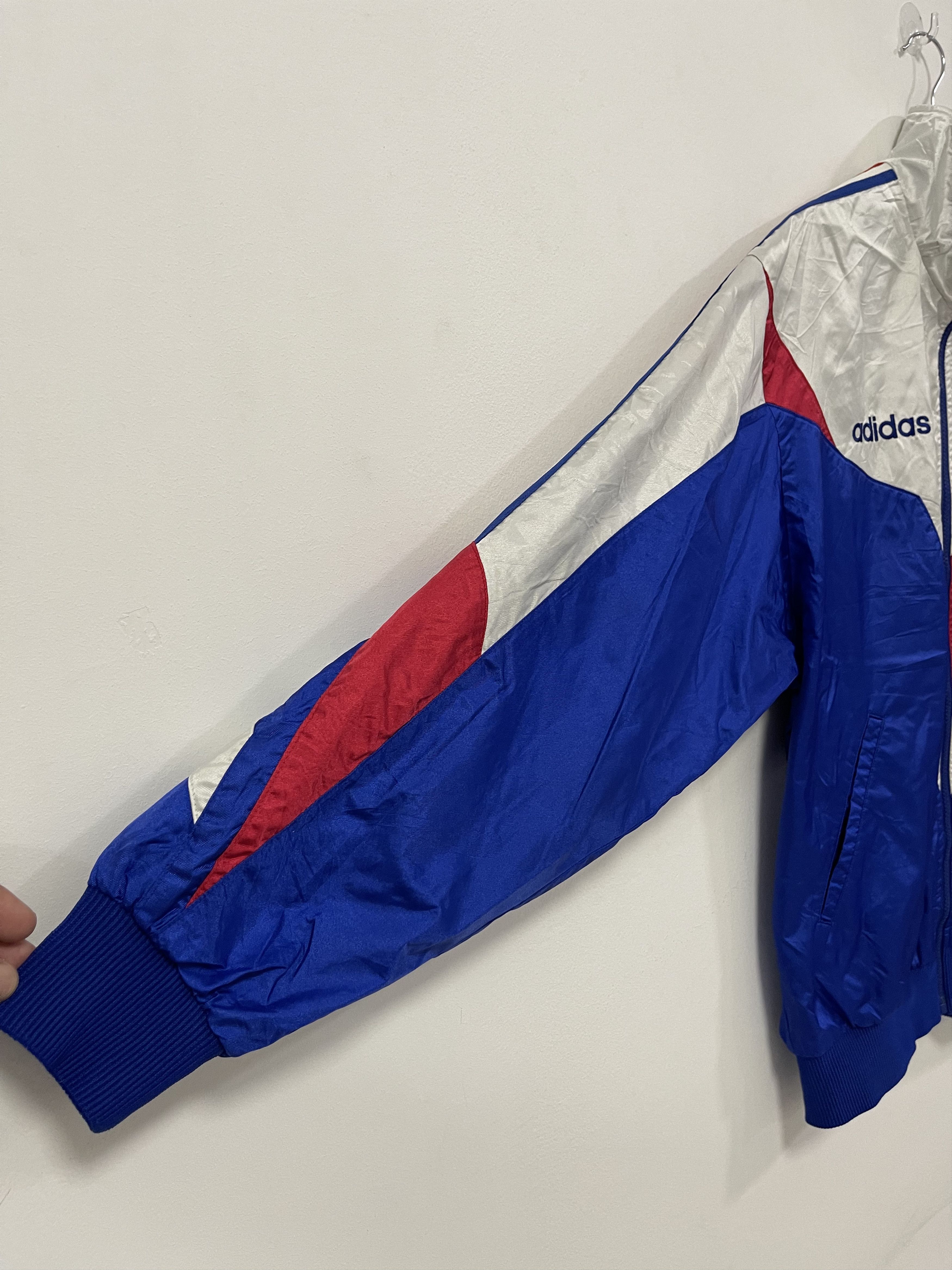 Adidas Vintage Adidas Trefoil Colourblok Zip Up Jacket Size US L / EU 52-54 / 3 - 7 Thumbnail