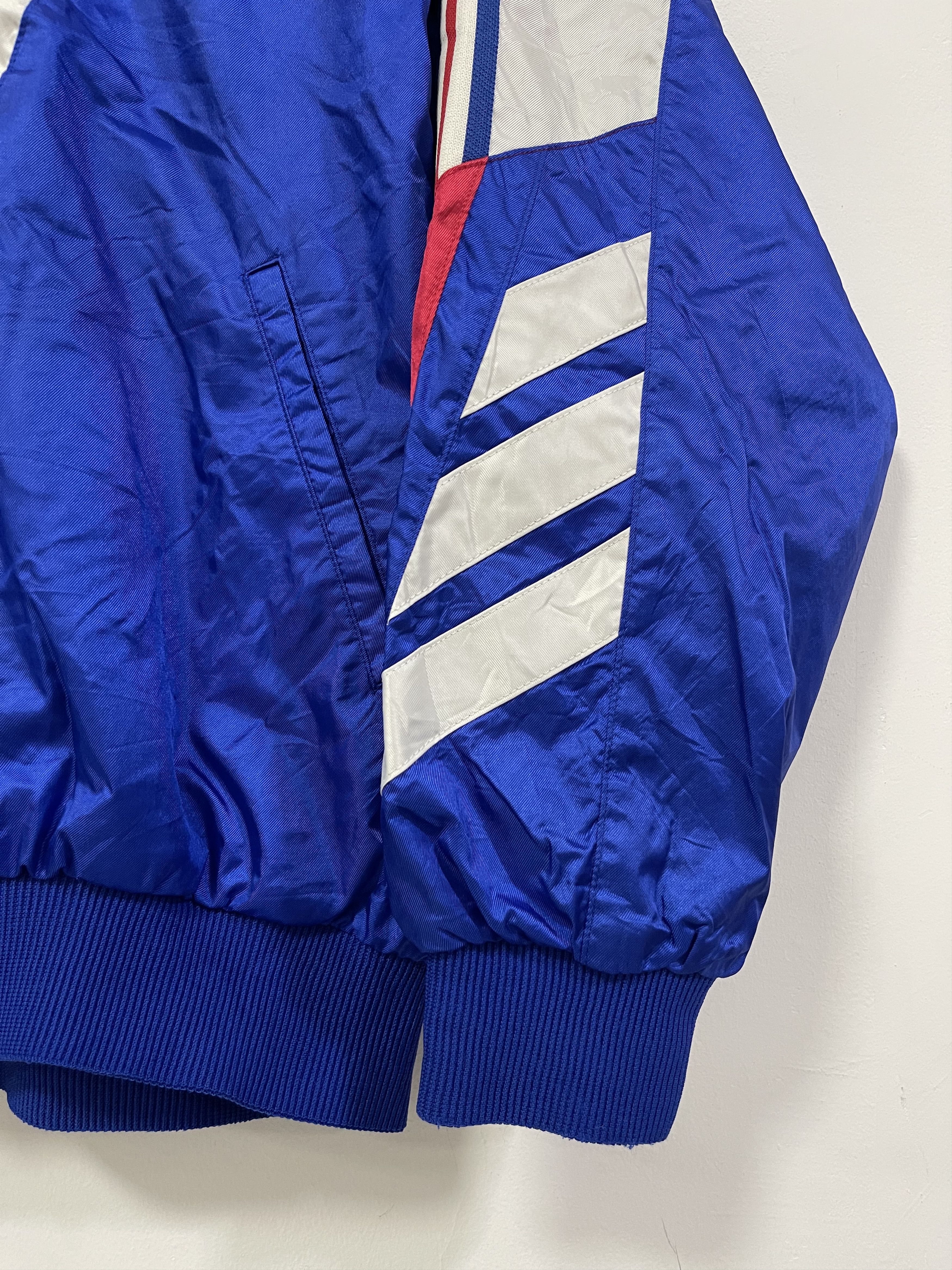 Adidas Vintage Adidas Trefoil Colourblok Zip Up Jacket Size US L / EU 52-54 / 3 - 3 Thumbnail