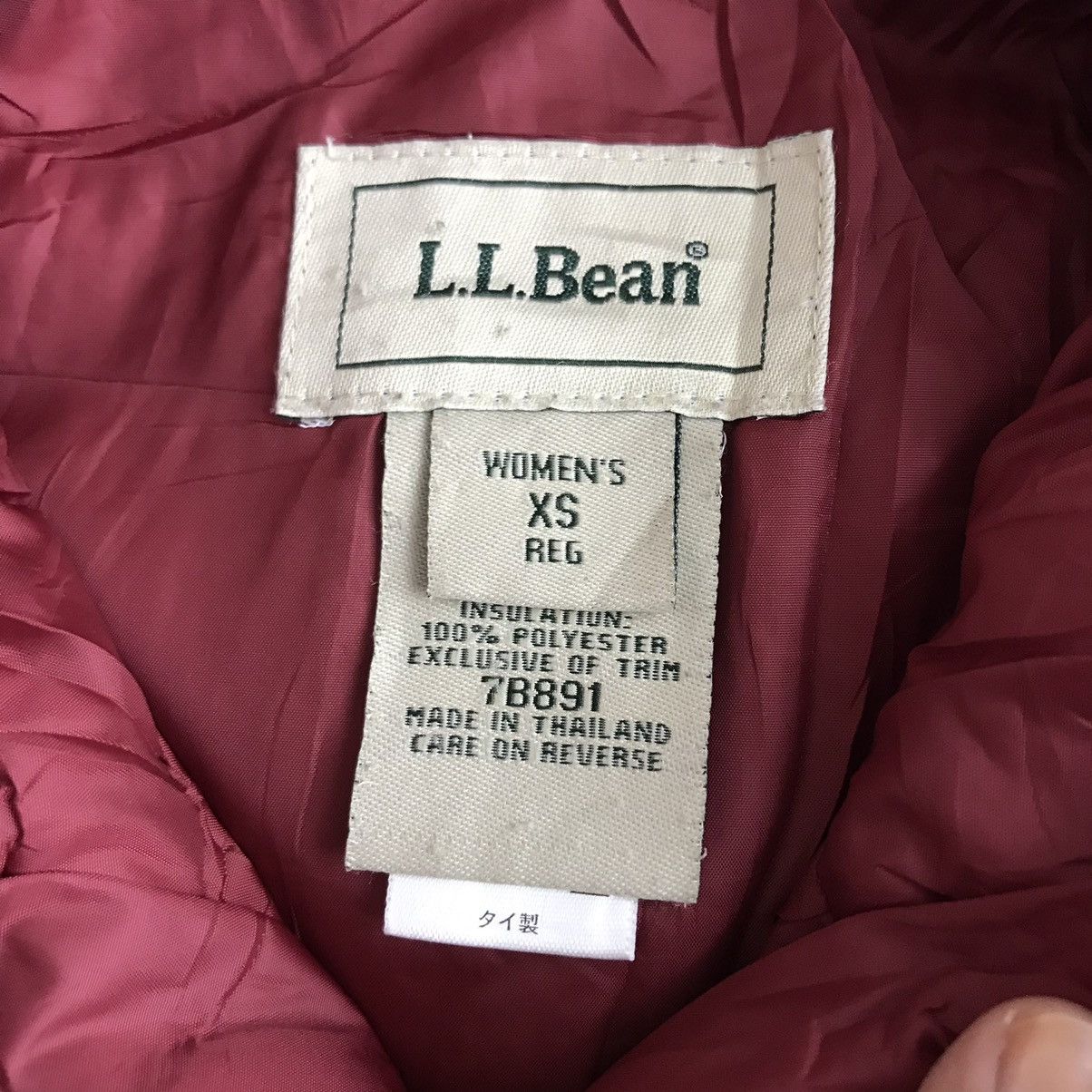 L.L. Bean LL BEAN USA Red Quilted Bomber Jacket Size US XS / EU 42 / 0 - 4 Thumbnail