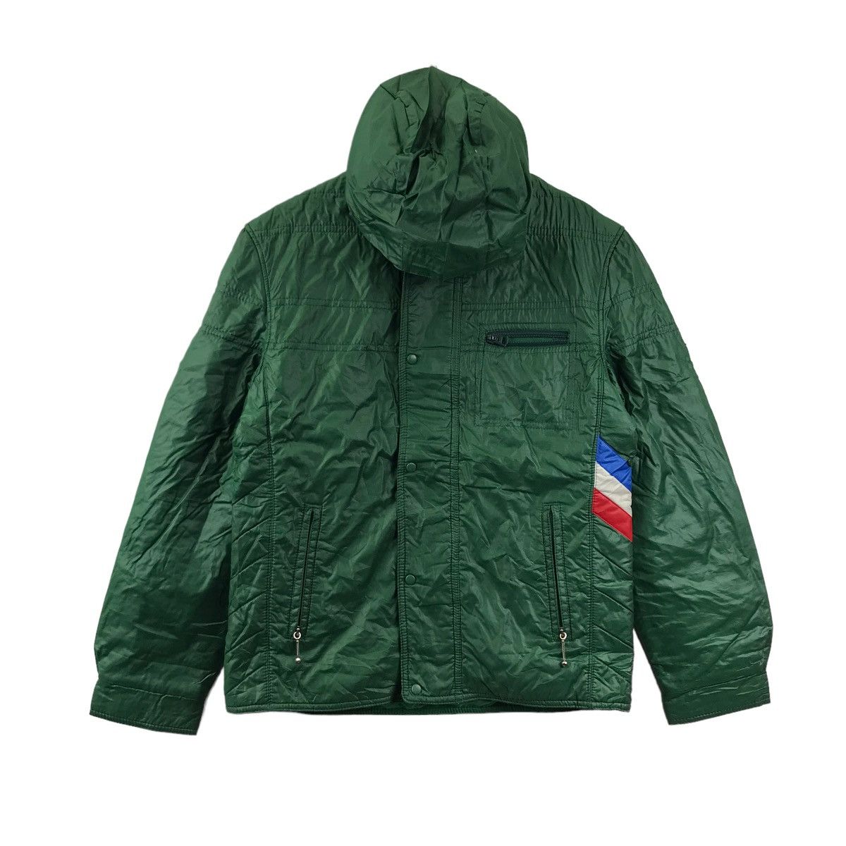 Vintage Vintage FUSALP SKI France Designer Hooded Green BomberJacket Size US L / EU 52-54 / 3 - 1 Thumbnail