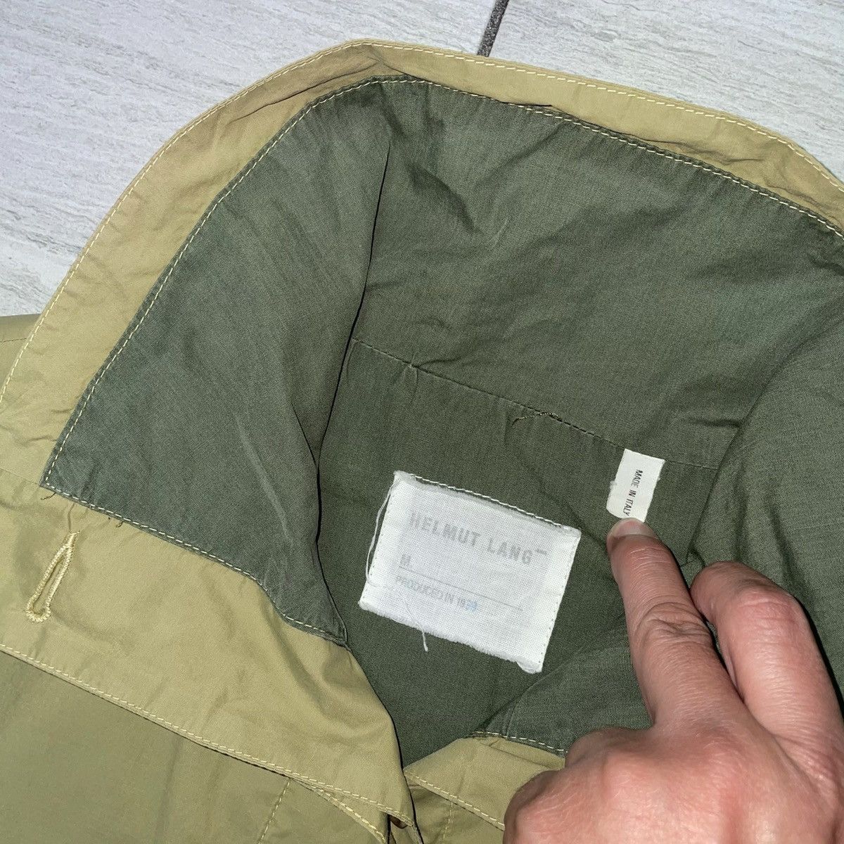 Helmut Lang Helmut Lang 1999 High Neck Light Button Jacket size 40 Size US M / EU 48-50 / 2 - 6 Thumbnail