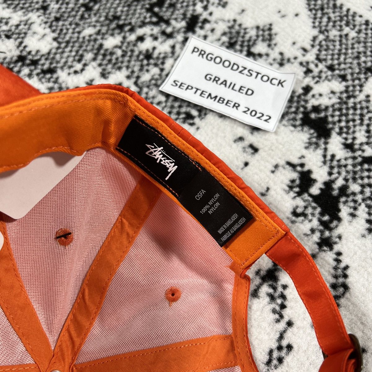 Stussy RARE STUSSY INC LAGUNA USA CAP HAT - OS - ORANGE Size ONE SIZE - 5 Thumbnail