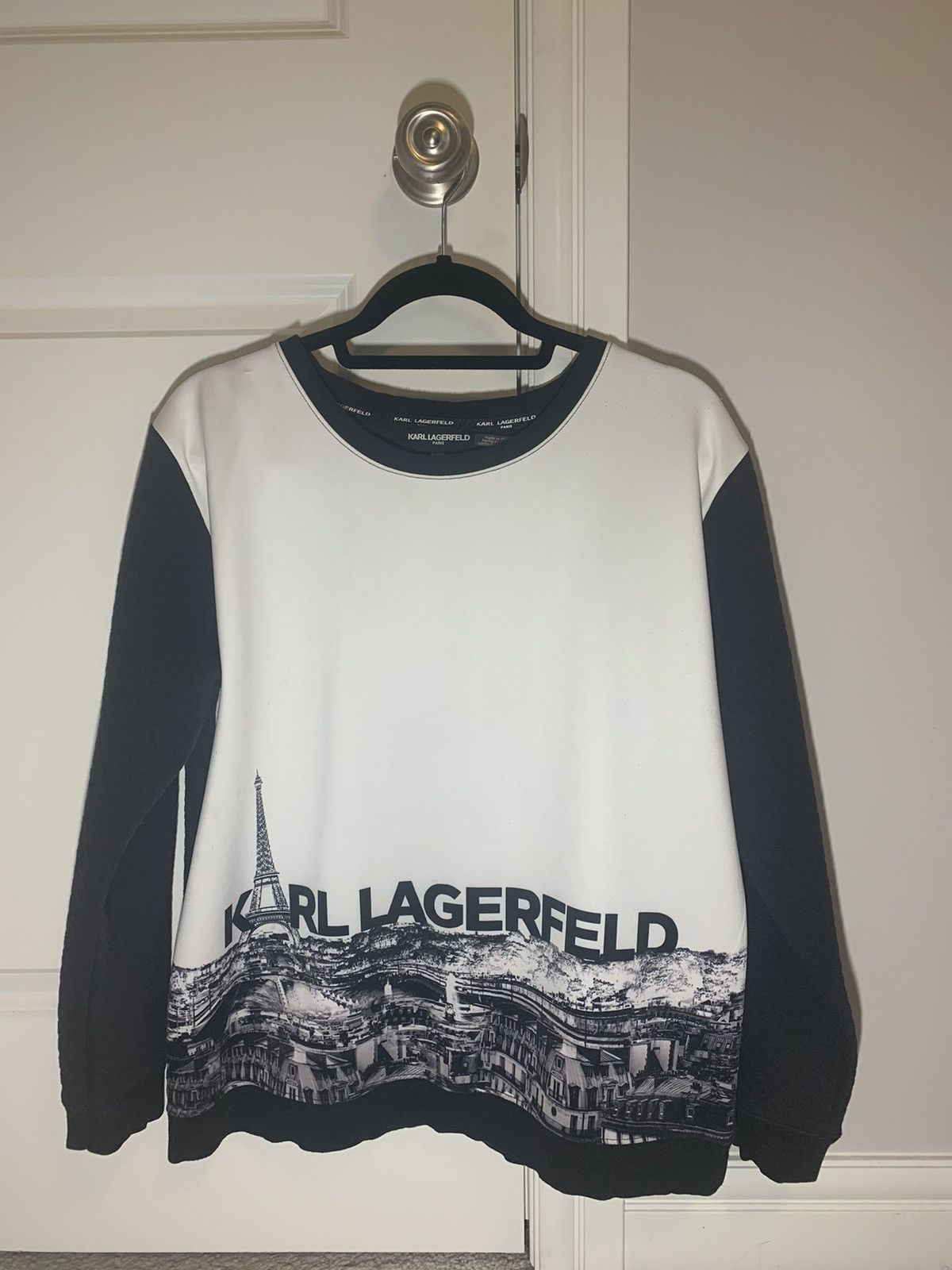 Karl Lagerfeld Karl Lagerfeld Paris Eiffel Tower sweater Grailed