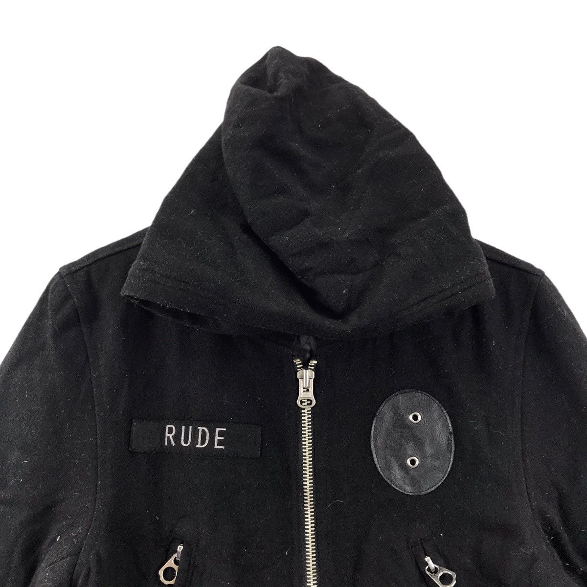 Vintage RUDE FAIRBANKS 142 Wool Hooded Bomber Jacket Size US S / EU 44-46 / 1 - 2 Thumbnail