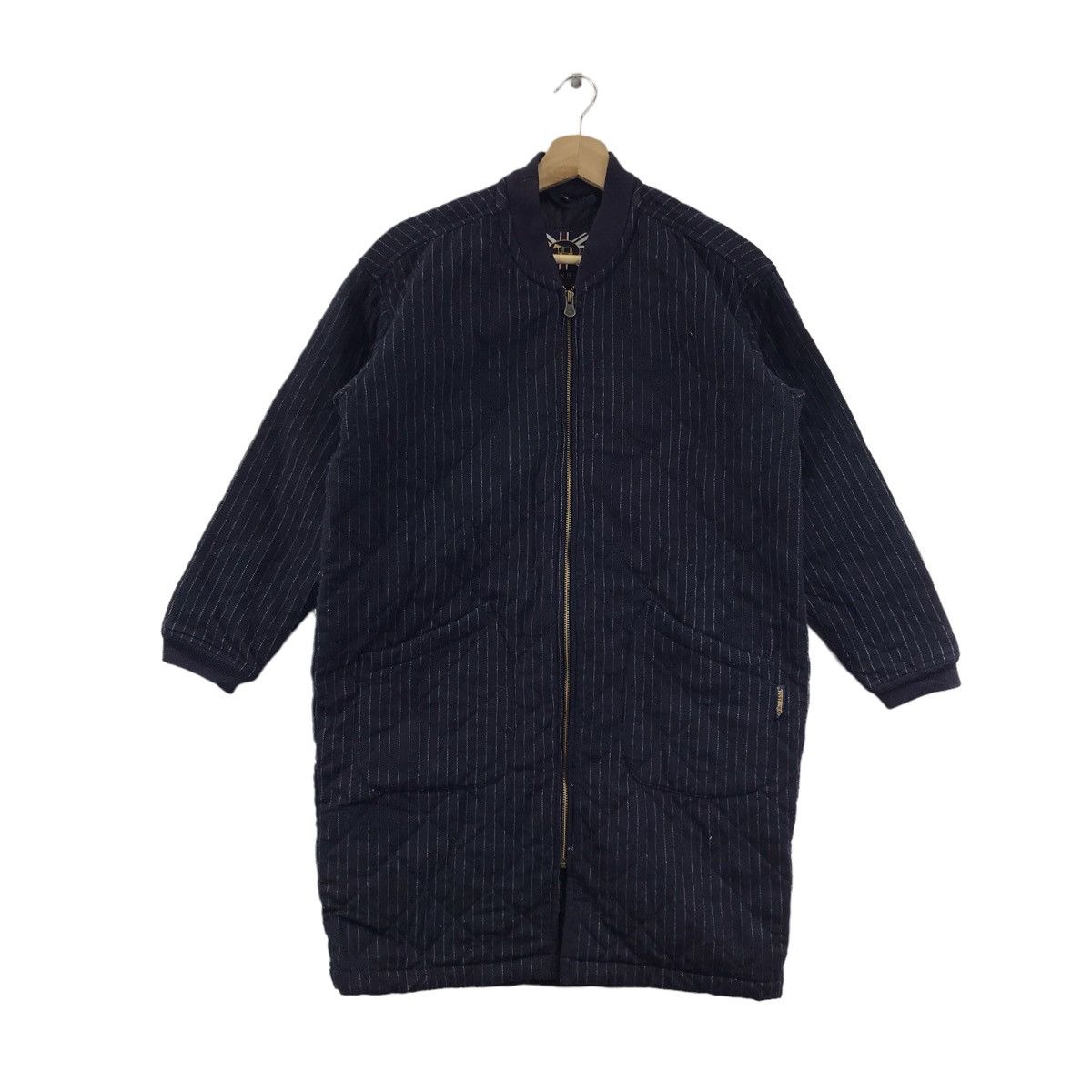 Lavenham LAVENHAM England Brand Stripes Quilted Navy Parka Size US M / EU 48-50 / 2 - 1 Thumbnail