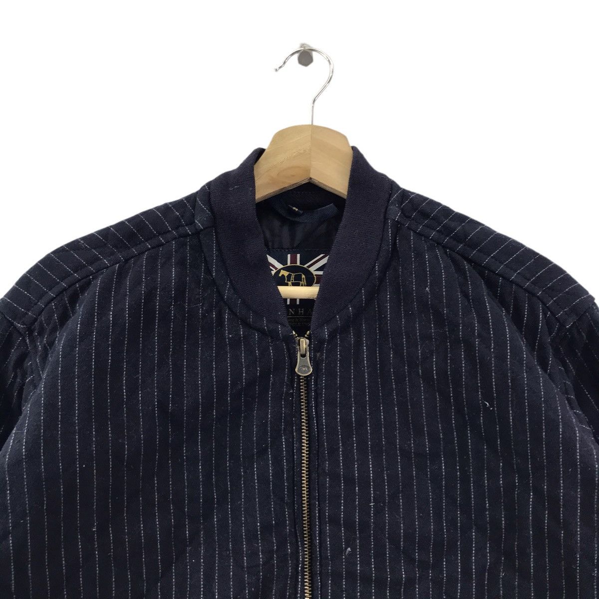 Lavenham LAVENHAM England Brand Stripes Quilted Navy Parka Size US M / EU 48-50 / 2 - 2 Thumbnail