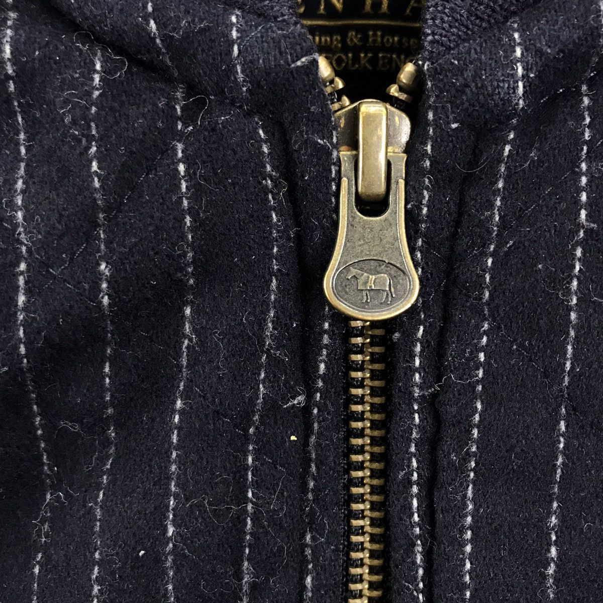 Lavenham LAVENHAM England Brand Stripes Quilted Navy Parka Size US M / EU 48-50 / 2 - 3 Thumbnail