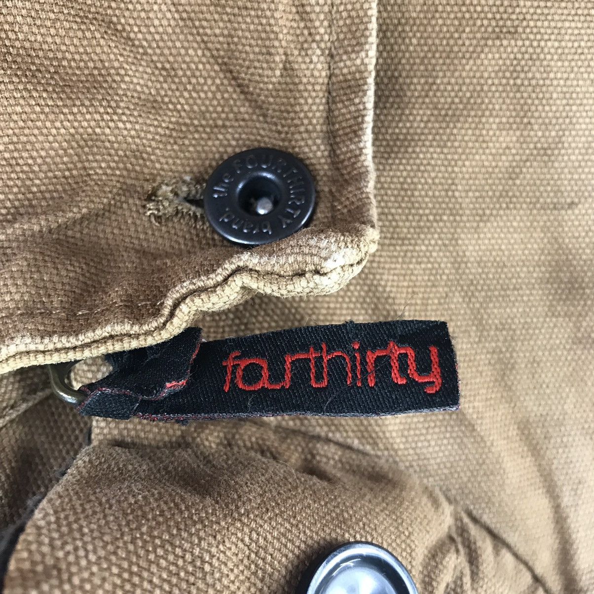 Vintage PF ARMY Four Thirty Jeans Brown Bomber Jacket Size US S / EU 44-46 / 1 - 7 Thumbnail