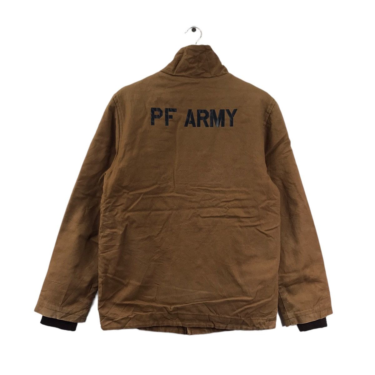 Vintage PF ARMY Four Thirty Jeans Brown Bomber Jacket Size US S / EU 44-46 / 1 - 1 Thumbnail